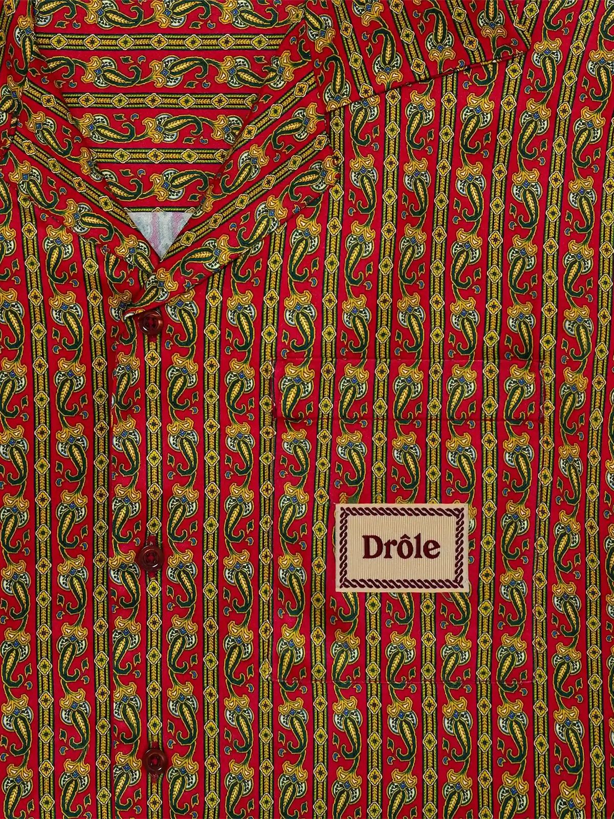 CHEMISE PAISLEY #RED DROLE DE MONSIEUR Camicie J SH233 VI027 RD