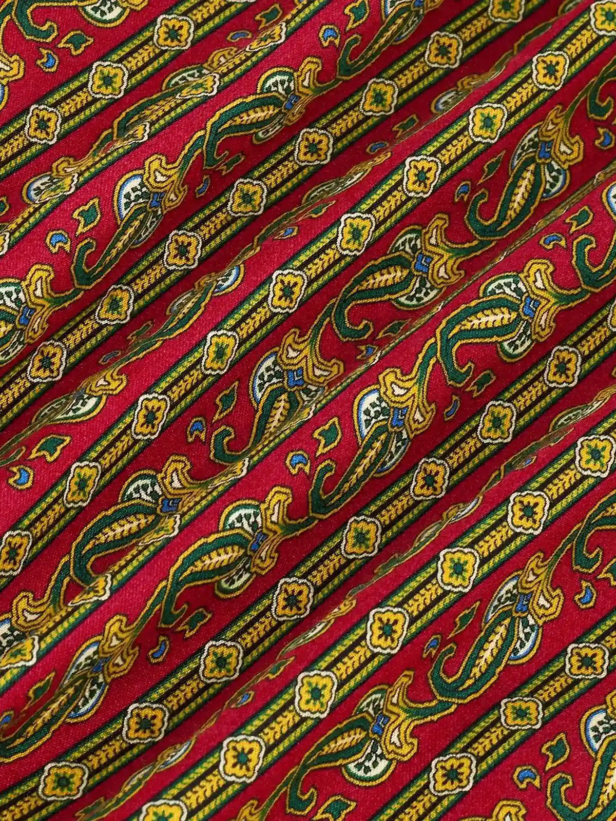 PANTALON PAISLEY VISCOSE #RED DROLE DE MONSIEUR Pantaloni J BP191 VI027 RD