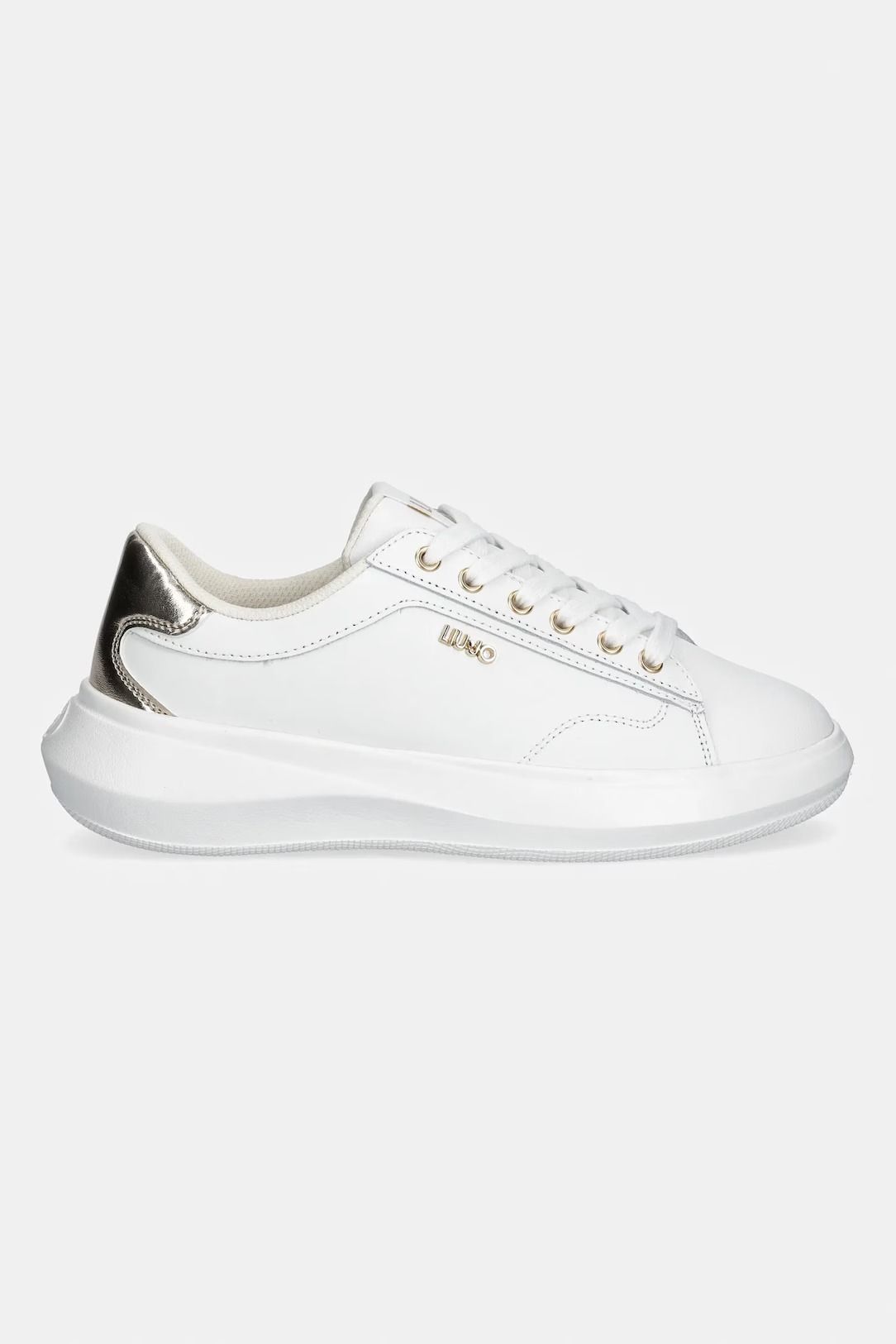 CASPER 01 CALF LEAT. WHITE/LIGHT GOLD #S1052 LIU JO Scarpe BA6069PX026S1052