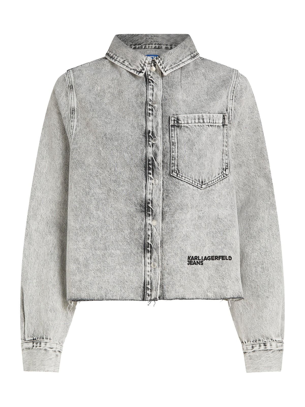 KLJ DENIM BLOUSE BLEACHED GREY #21H KARL LAGERFELD Capispalla B1W11022