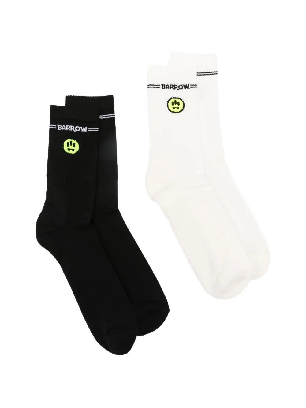 SOCKS UNISEX PZ.2 NERO-NERO/BLACK-BLACK #INT08 BARROW Accessori S6BWUASO106