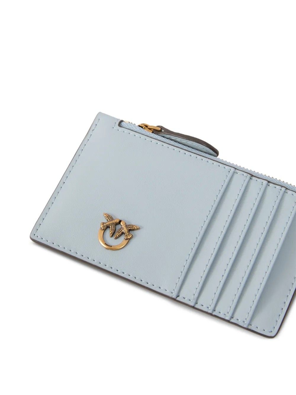 AIRONE CARDHOLDER VITELLO SETA AZZURRO #E37Q PINKO Accessori 100251 A0F1/E37Q