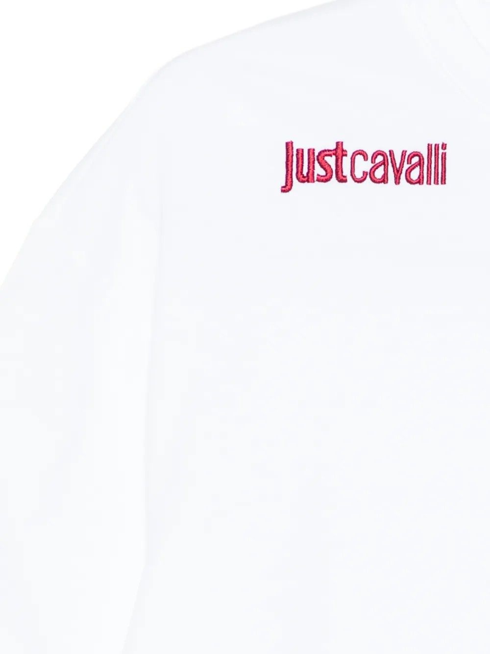 BX NECK KISS COTTON MEDIUM JERSEY WHITE #003 JUST CAVALLI T-shirt 80PAHE10 CJ118