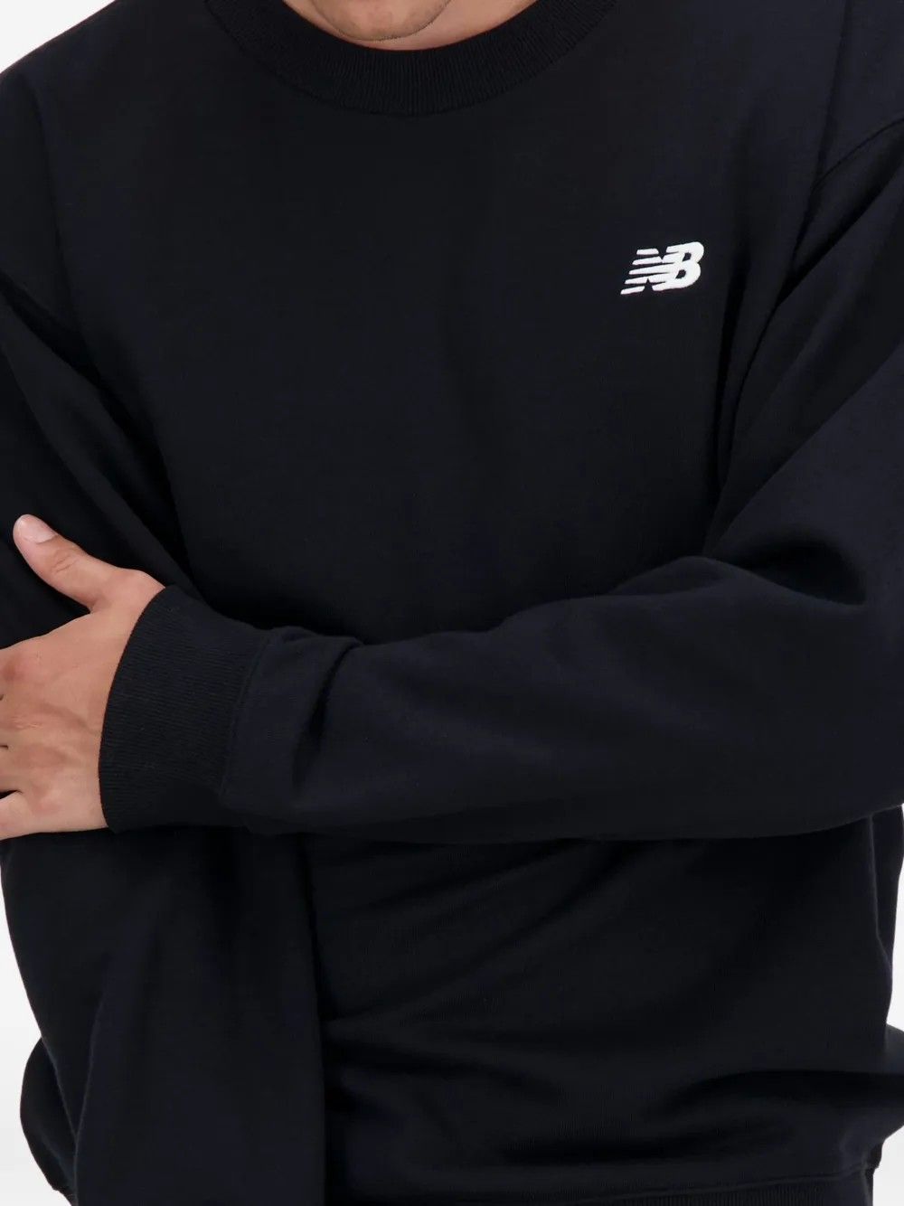 SPORT ESSENTIALS FRENCH TERRY CREW #BLACK NEW BALANCE Sweater MT41507BK