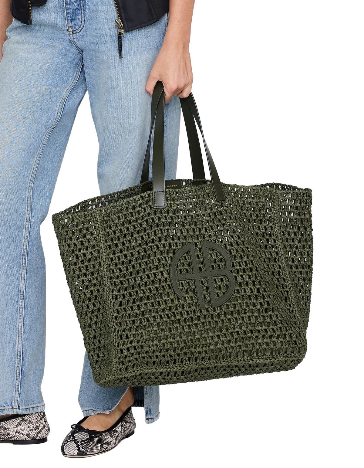 LARGE RIO TOTE #MILITARY GREEN ANINE BING Borse A 13 11823 AYG27