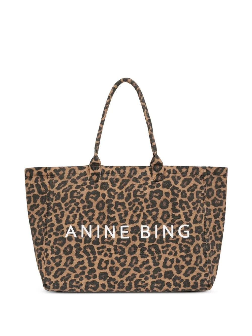 LEO CANVAS TOTE #LEOPARD  ANINE BING Bags A 13 11841 MTL59