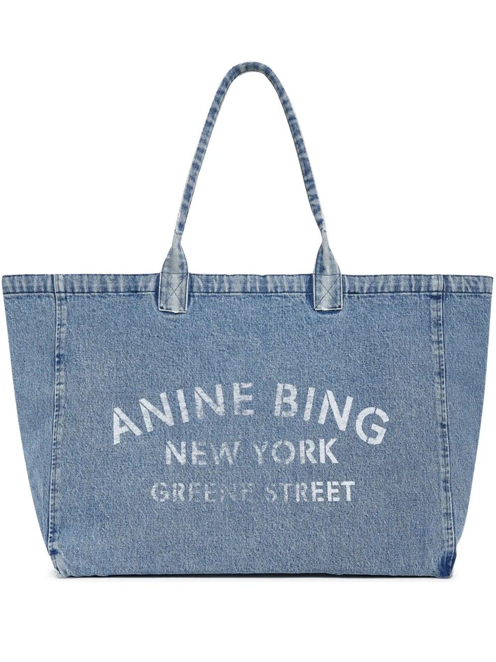 LEO DENIM TOTE #SHADOW BLUE  ANINE BING Borse A 13 11857 WHD59