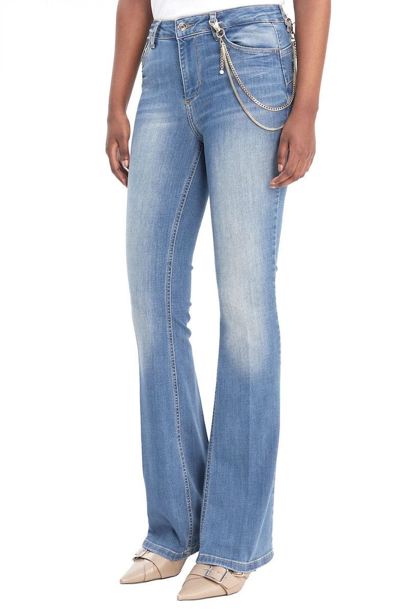 B.UP BEAT H.W. DEN.BLU #79060 LIU JO Trousers UA6015D4538 79060