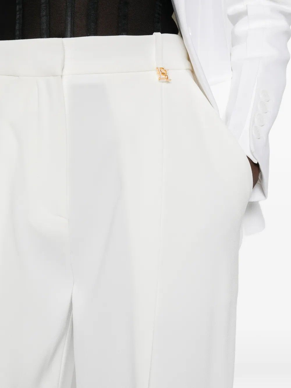 PANTALONE AVORIO #360 ELISABETTA FRANCHI Pantaloni PA16761E2