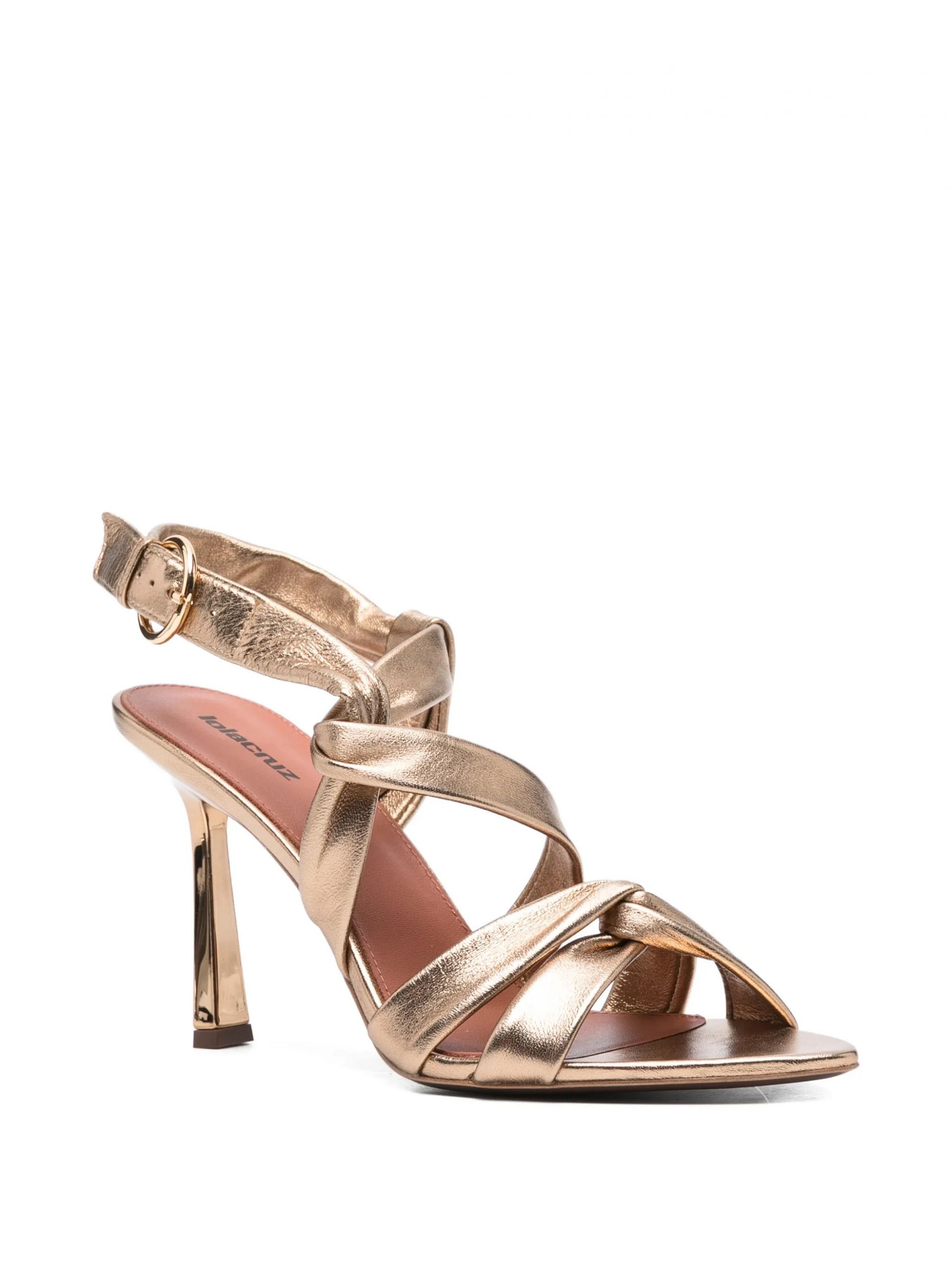 SANDALIAS TACON #ORO VIEJO LOLA CRUZ Shoes 090Z14BK