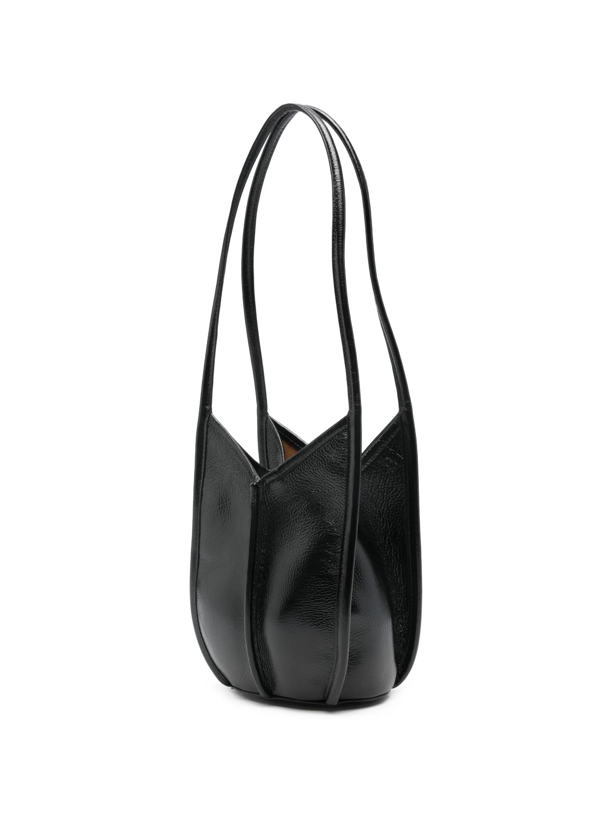 TRIMMED BUCKET SHOULDER BAG #BLACK HEREU Bags CALELLA BUCKET LEATHER