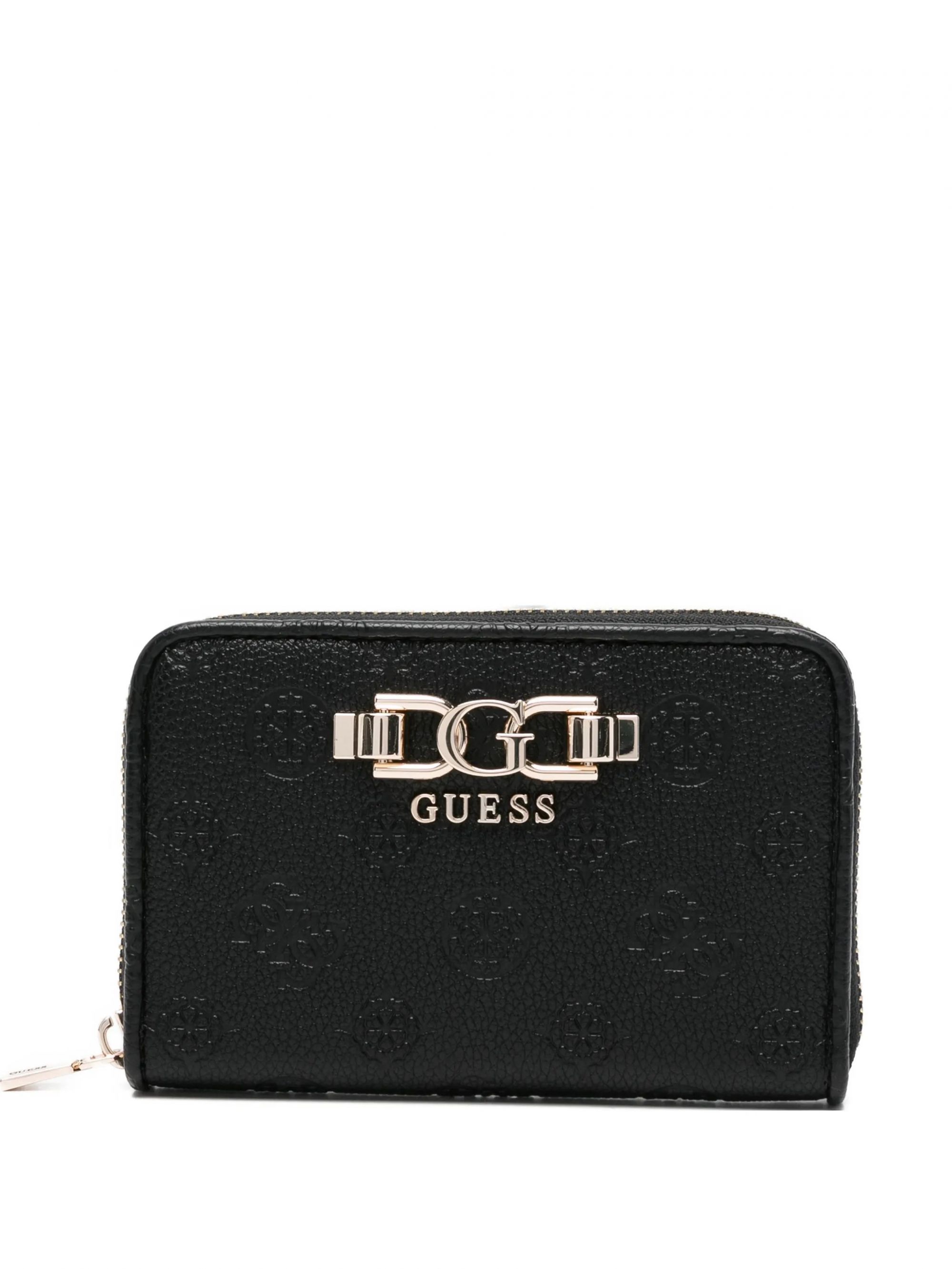 ANISE SLG MEDIUM ZIP AROUND #BLACK LOGO GUESS  Accessories SWPD99 16140 BLO