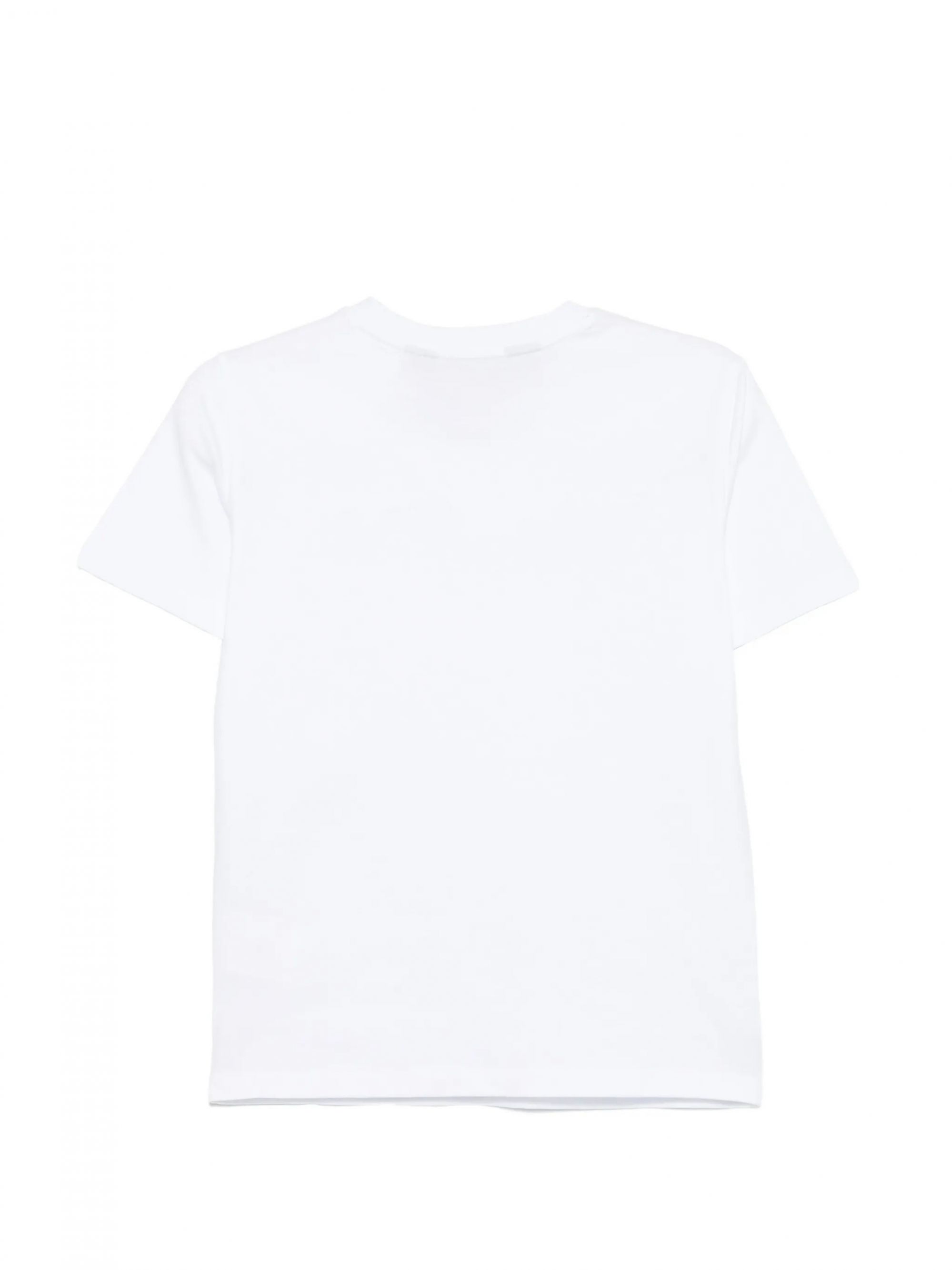 LOGO BEADS STRASS COTTON JERSEY WHITE #003 JUST CAVALLI T-shirt 80PAHF01 CJ800