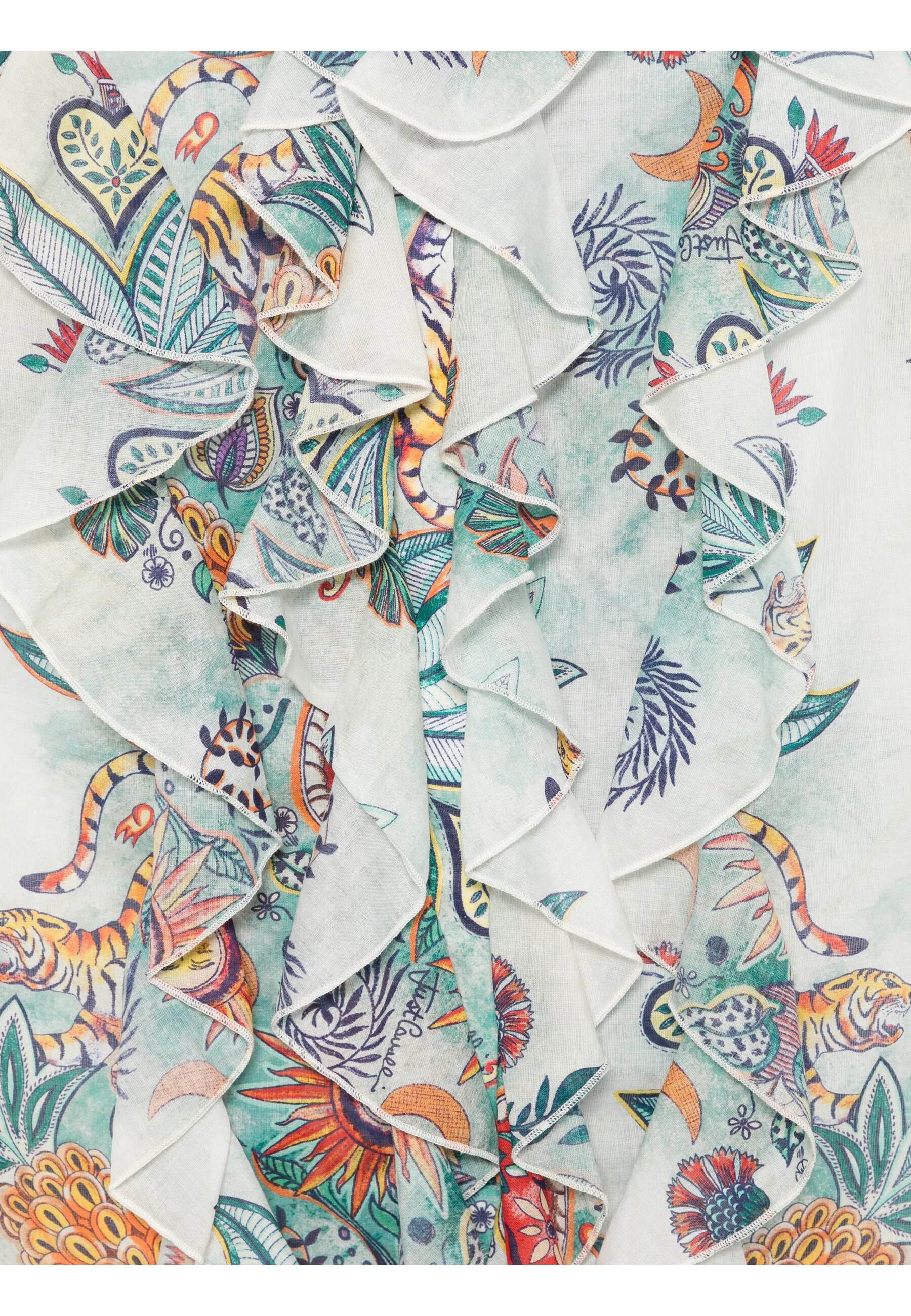 ROUCHES GARZA TURCHESE CHIRO #217 JUST CAVALLI Shirt 80PAL205 NS780