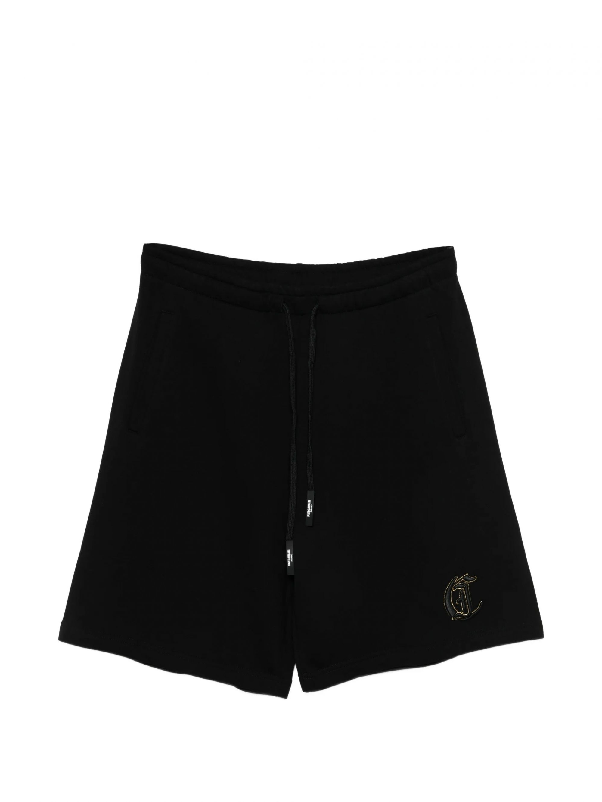 EMBROIDERY LUREX SHORTS BLACK #899 JUST CAVALLI Shorts 80OADT07 CF500