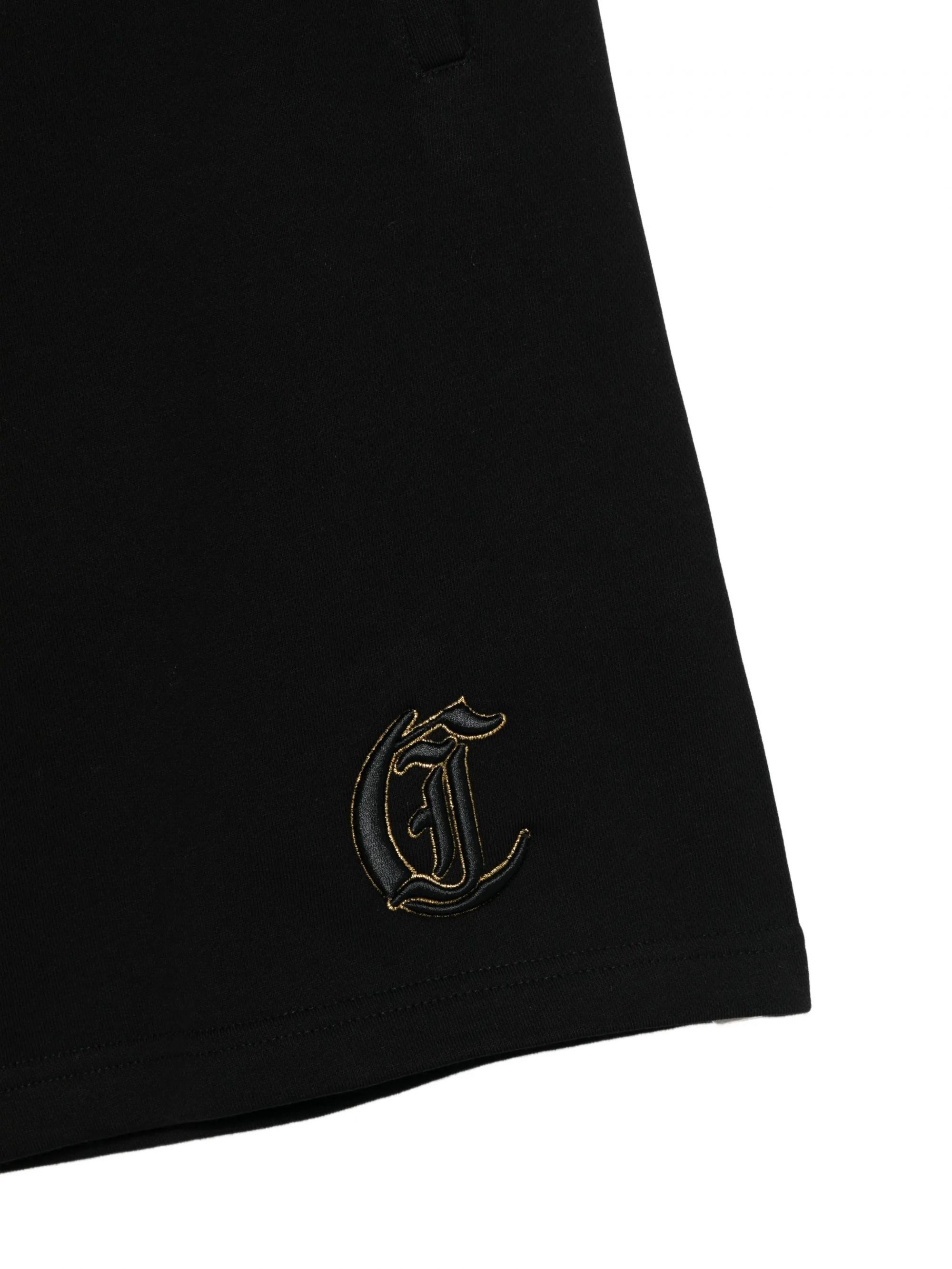 EMBROIDERY LUREX SHORTS BLACK #899 JUST CAVALLI Shorts 80OADT07 CF500