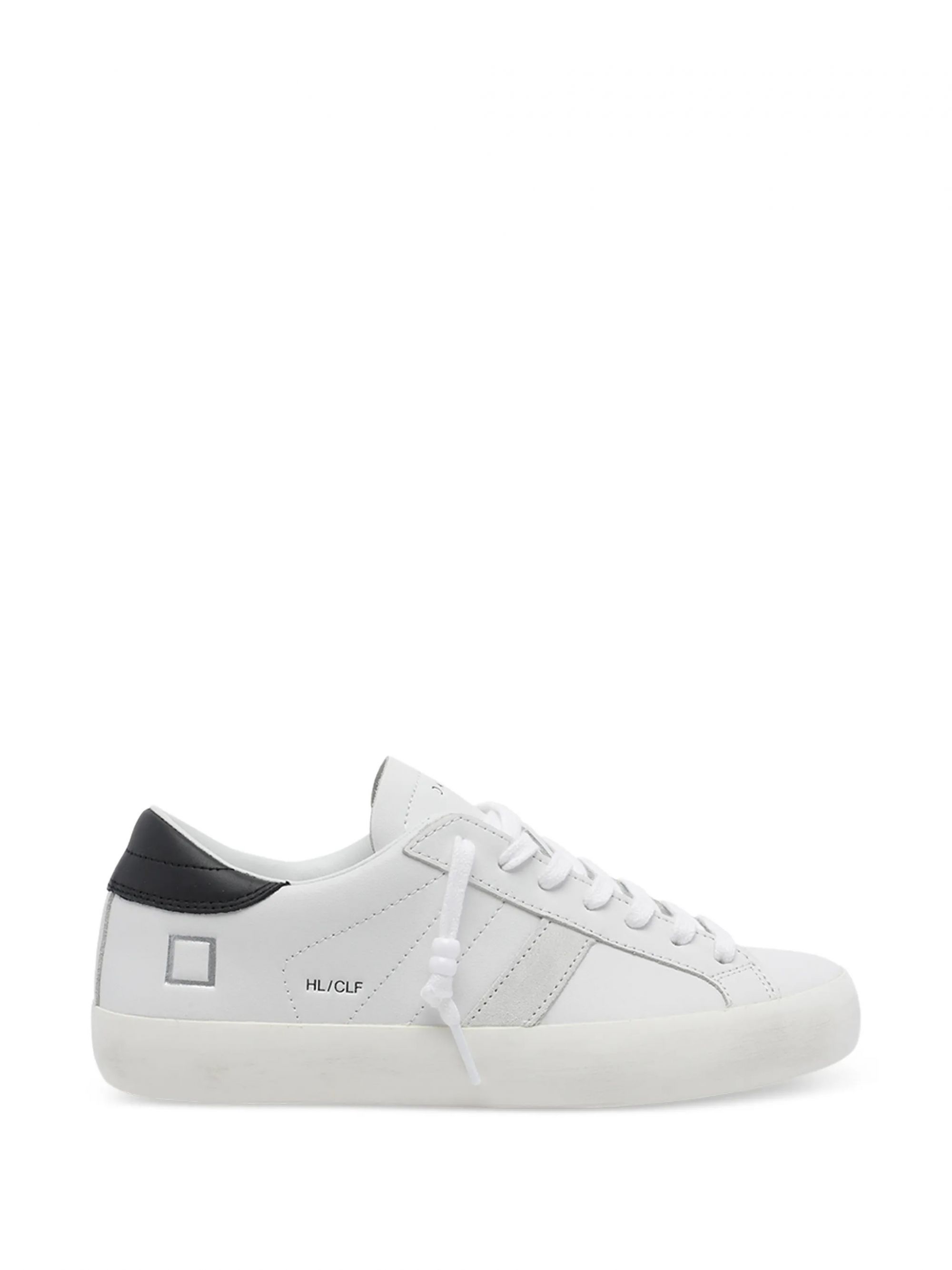 HILL LOW CALF #WHITE-BLACK D.A.T.E. Scarpe W441 HL CA WB