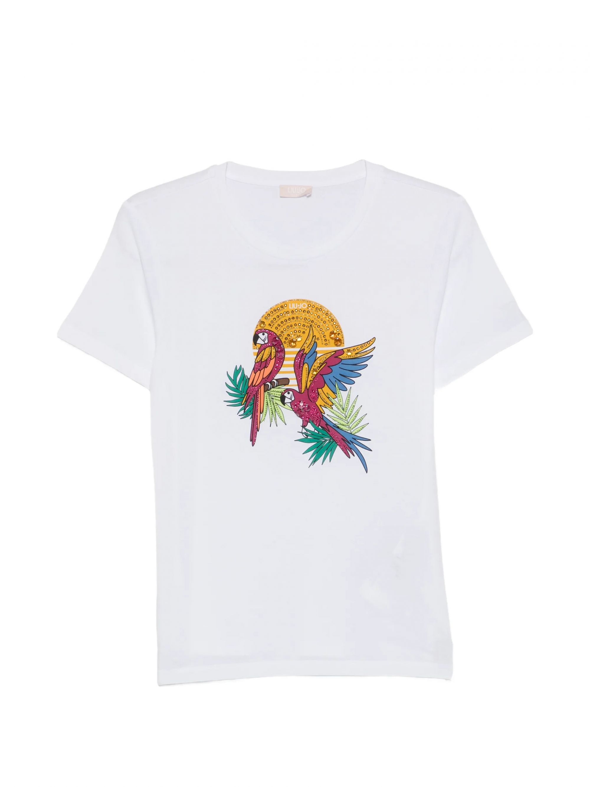 ECS T-SHIRT MODA M/C BIANCO PARROTS #P9559 LIU JO T-shirt WA6237JS923 P9559