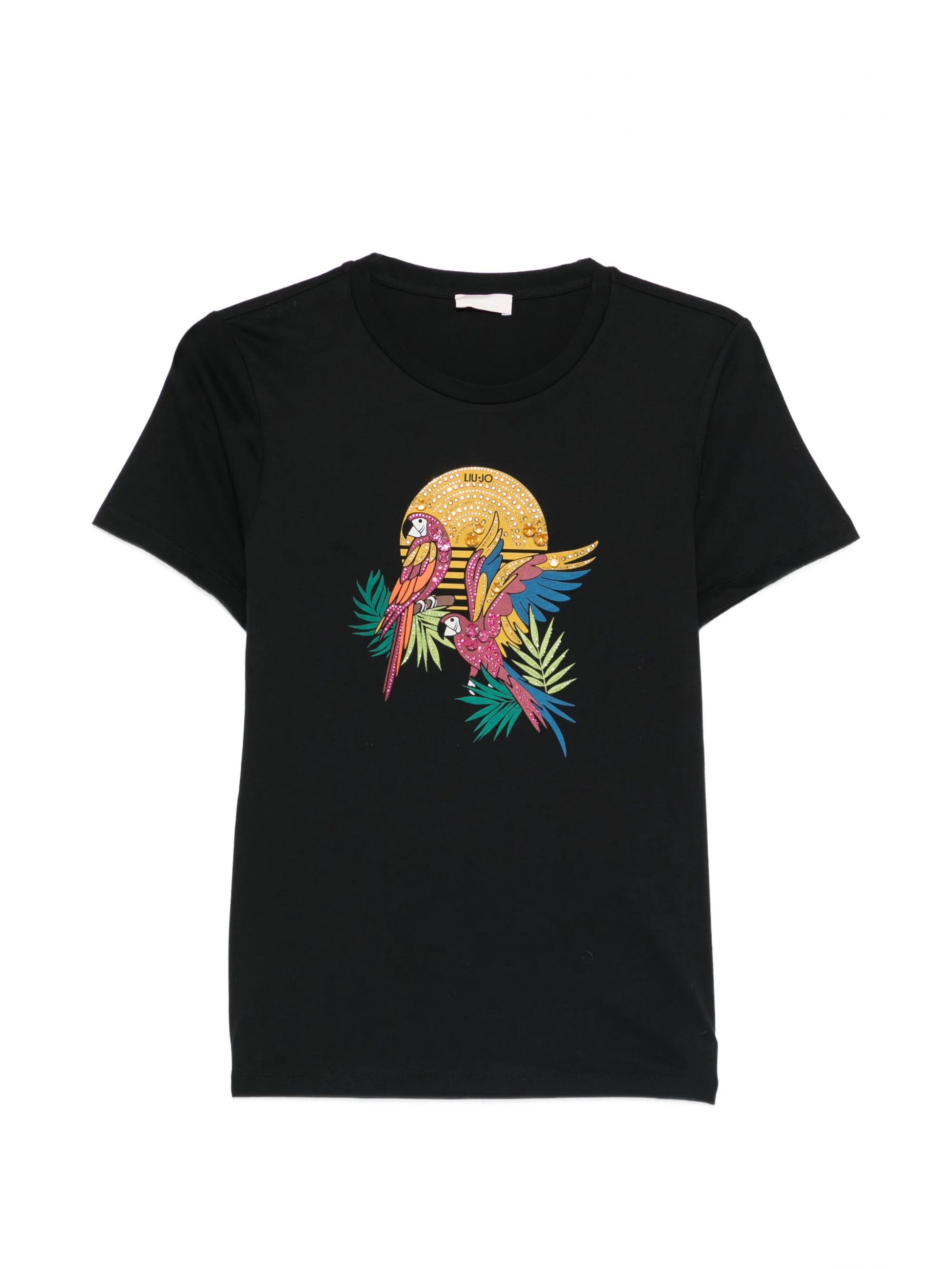 ECS T-SHIRT MODA M/C NERO #P9372 LIU JO T-shirt WA6237JS923 P9372