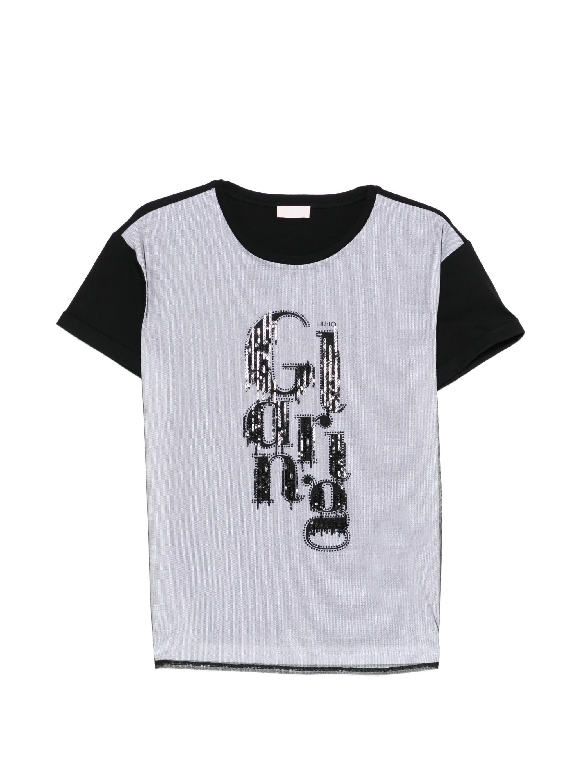 ECS T-SHIRT MODA M/C NERO #P9277 LIU JO T-shirt WA6200JS904 P9277
