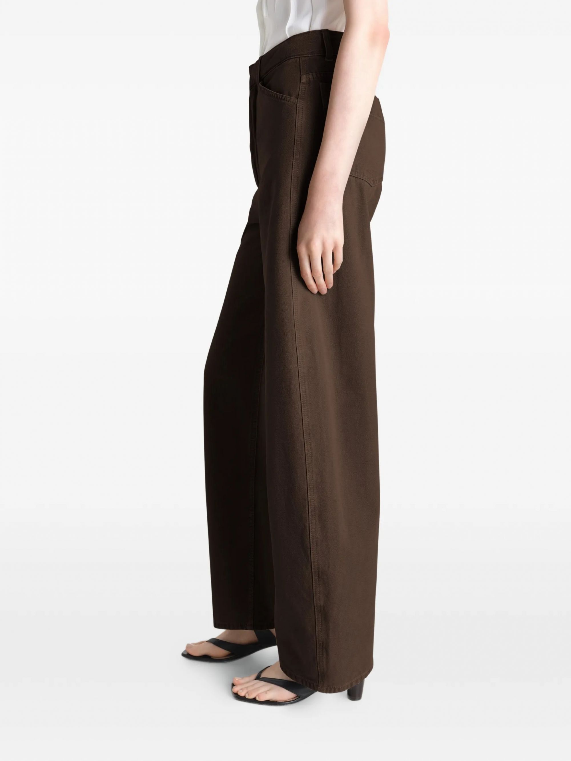 HIGH WAISTED CURVED PANTS #BR423 LEMAIRE Pantaloni PA1264 LD1068