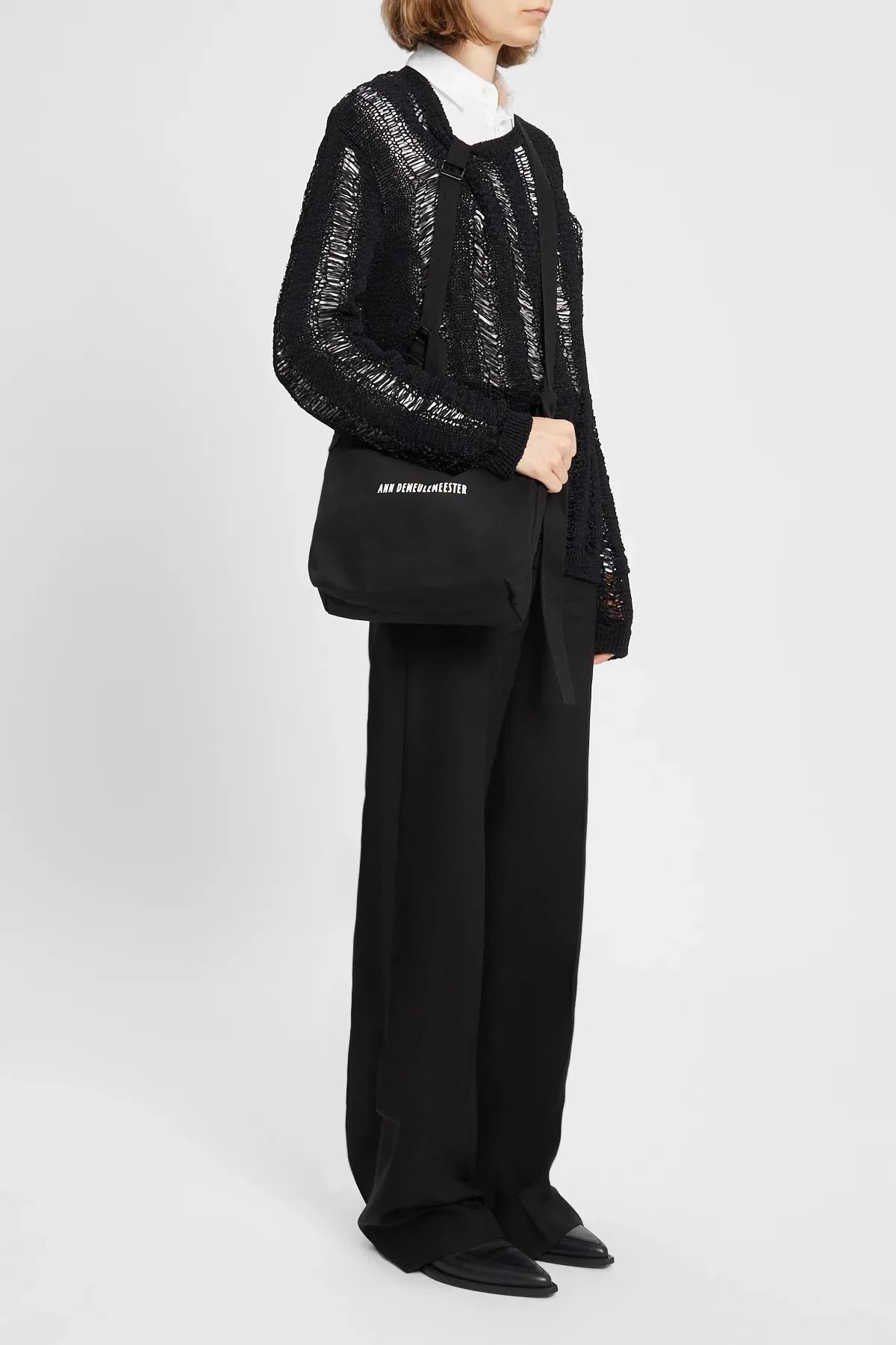 AD SMALL SHOULDER BAG W/ADJUSTABLE STRAP #099 ANN DEMEULEMEESTER Bags B0012641 FA620 099