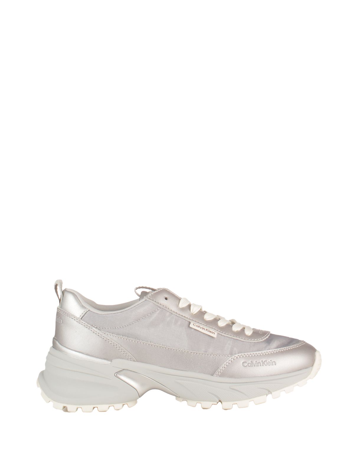 HIKE RUNNER ORGANZA MET SILVER #PE6 CALVIN KLEIN  Shoes HW0HW02999