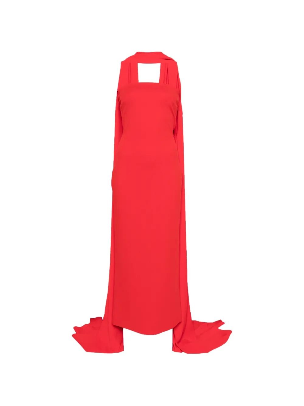 MARTINE MIDAXI DRESS #RED SOLACE LONDON Dress OS47049