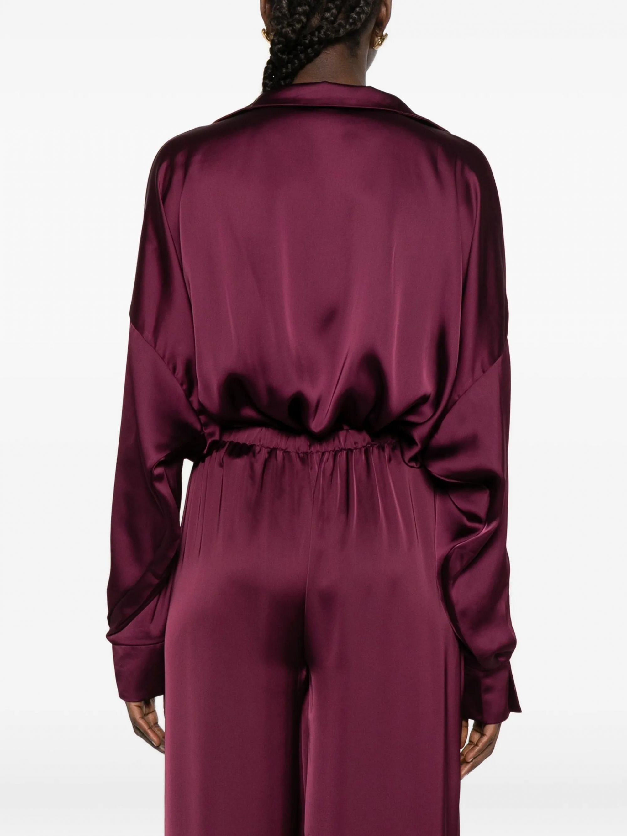 SUPER OVERSIZED BOYFRIEND NK SHIRT BODYSUIT #PLUM NORMA KAMALI Camicie ST425BSA183043