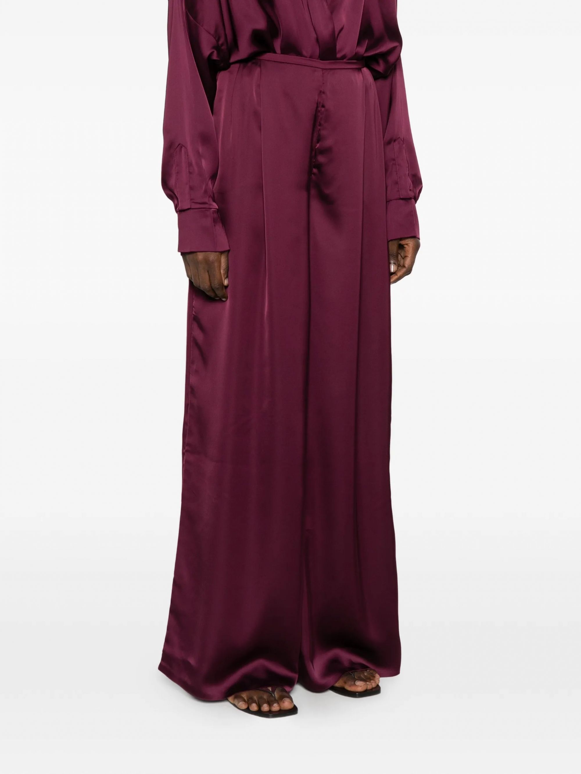 MENS PLEAT PANT #PLUM NORMA KAMALI Pantaloni ST4257SAO96043