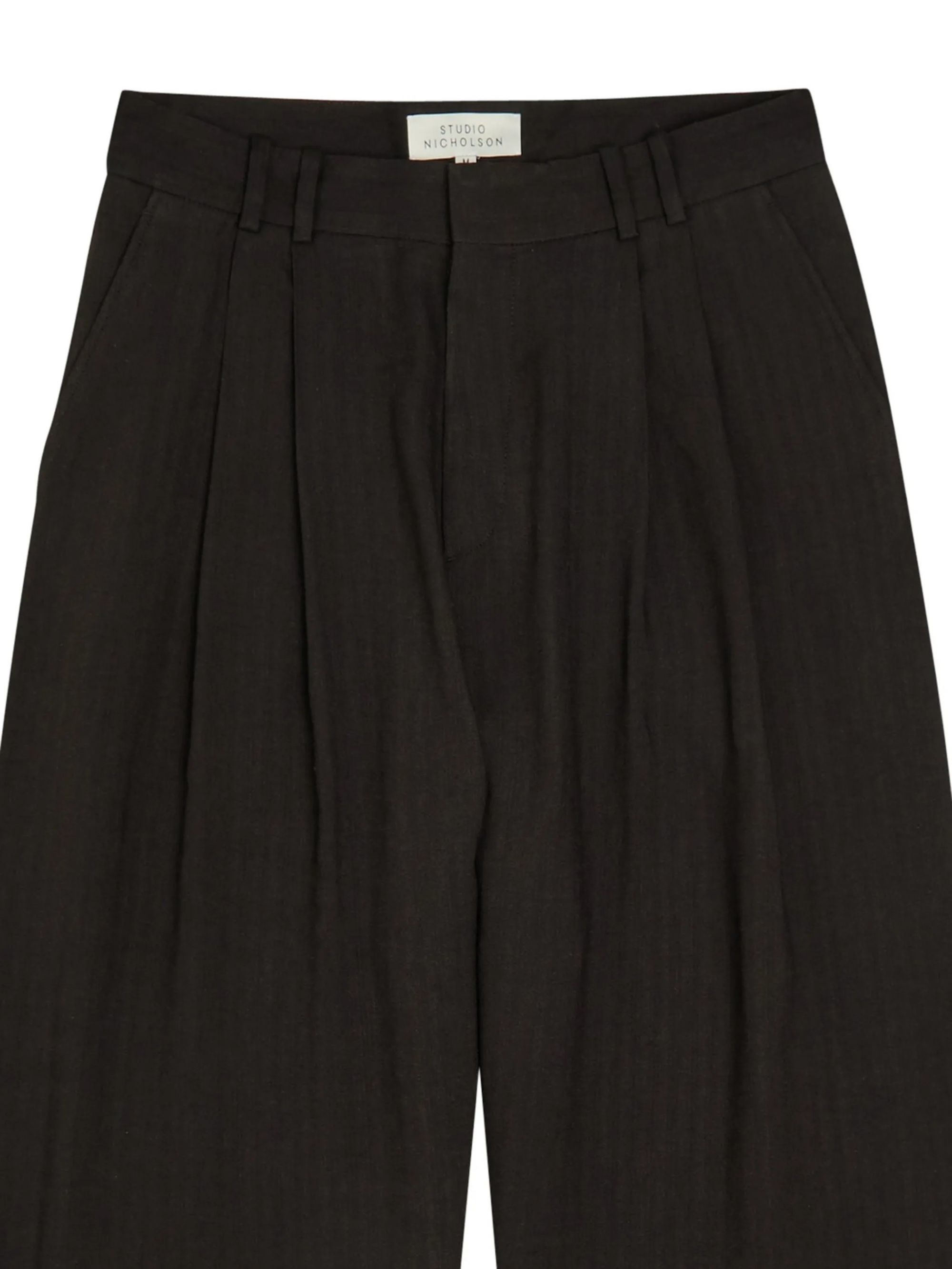DOUBLE PLEAT VOLUME PANT #ESPRESSO STUDIO NICHOLSON Trousers LINE SNM 1185