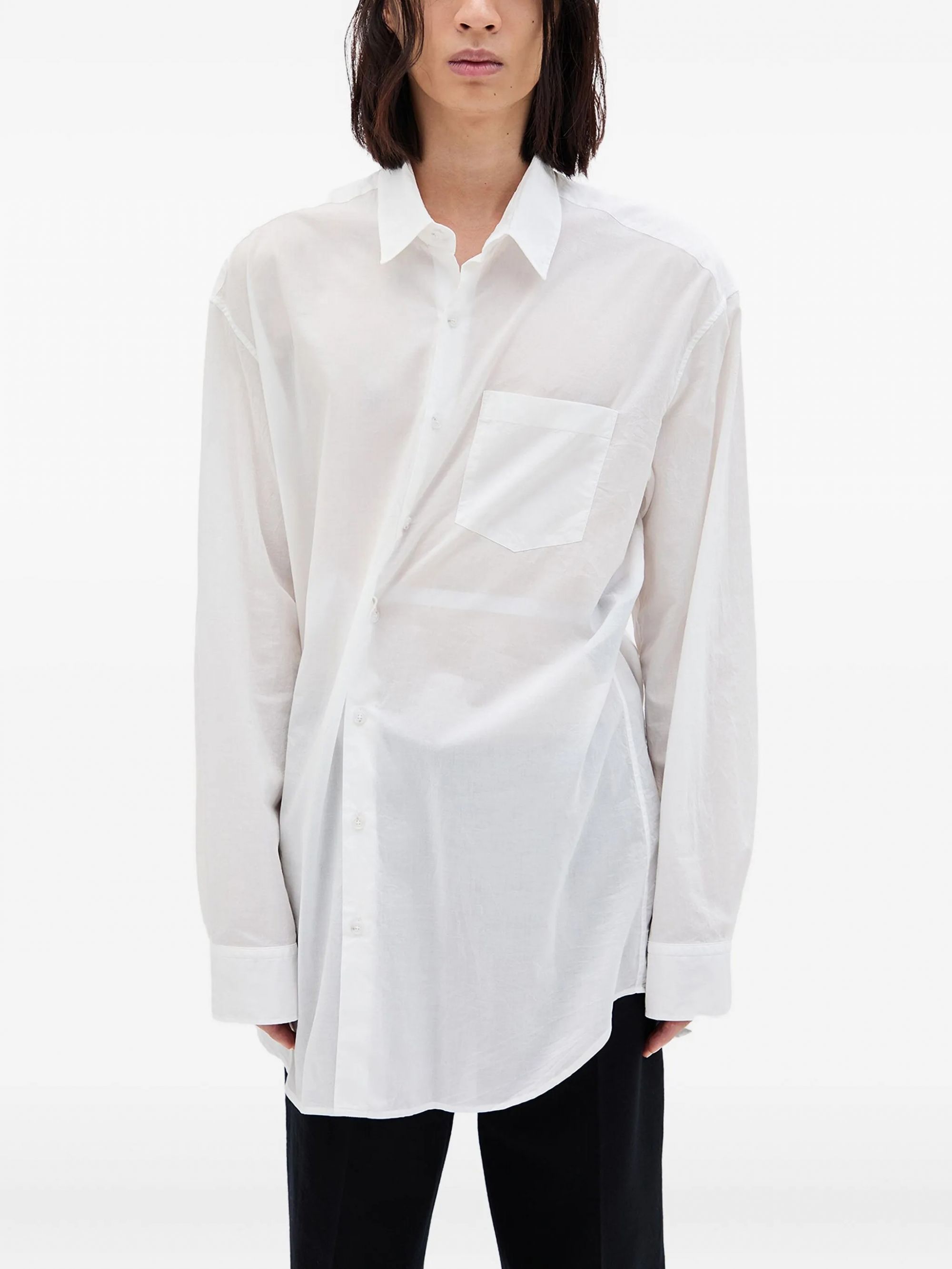 MARK HIGH COMFORT SHIRT NATURAL WHITE #002 ANN DEMEULEMEESTER Camicie B0010321 FA026 002