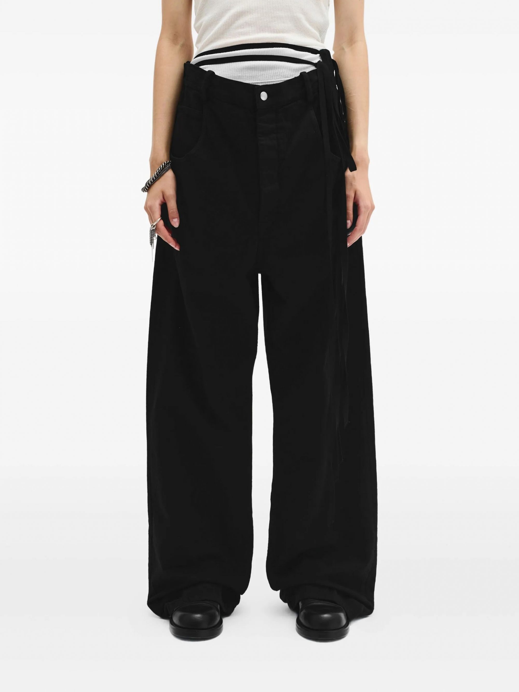 KRISTEL 5-POCKETS TROUSERS BLACK #099 ANN DEMEULEMEESTER Pantaloni B0010196 FA038 099