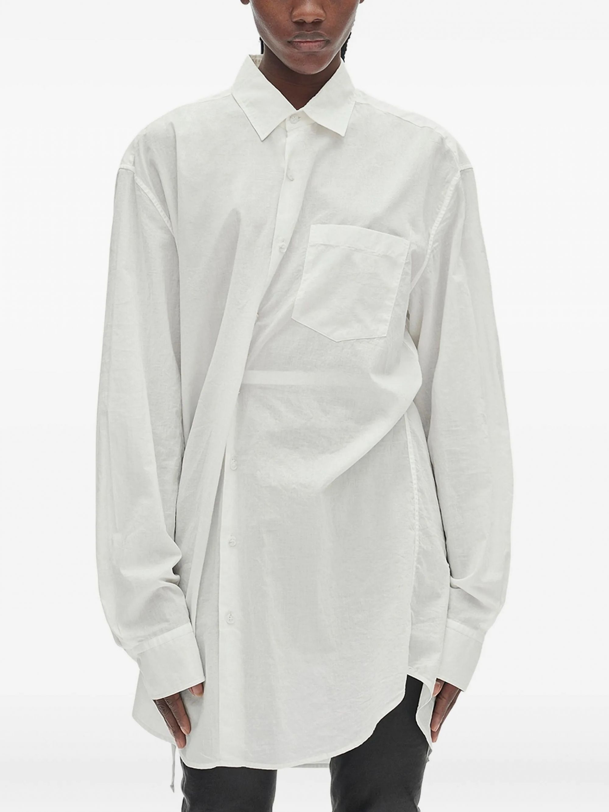 ELISABETH LONG SHIRT NATURAL WHITE #002 ANN DEMEULEMEESTER Camicie B0010219 FA026 002