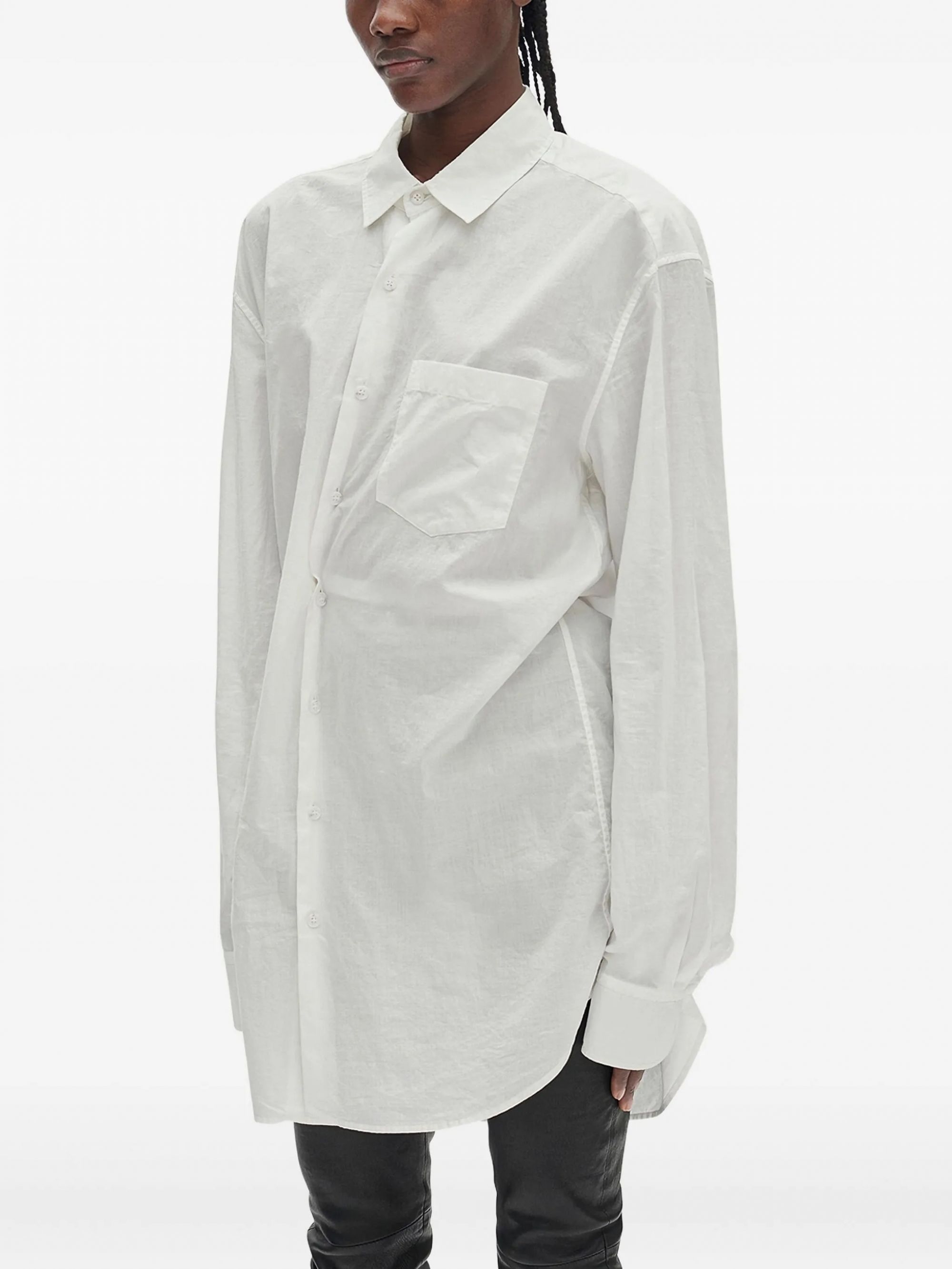 ELISABETH LONG SHIRT NATURAL WHITE #002 ANN DEMEULEMEESTER Camicie B0010219 FA026 002