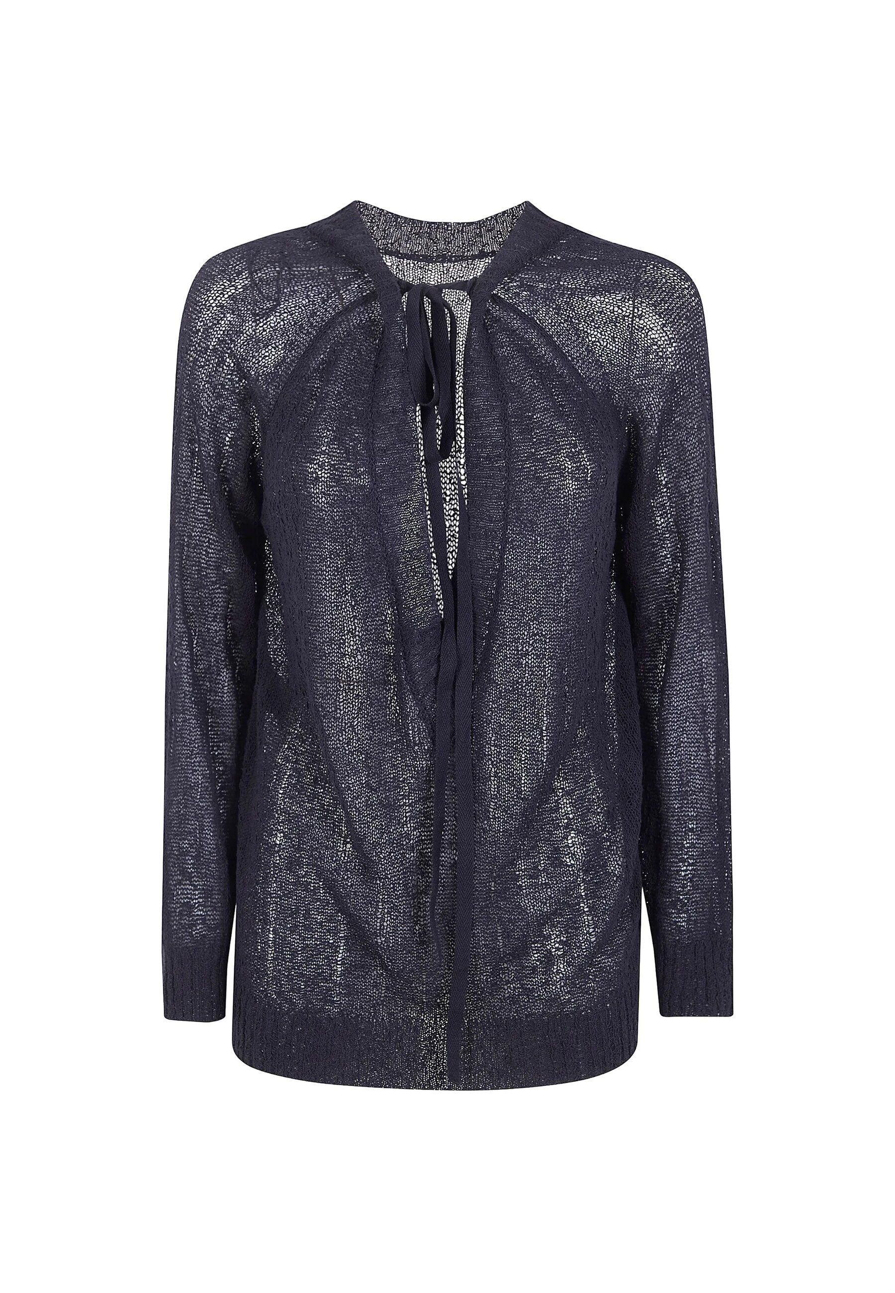 NIES COMFORT SWEATER WITH DEEP BLACK #099 ANN DEMEULEMEESTER Maglieria B0013758 KN084 099