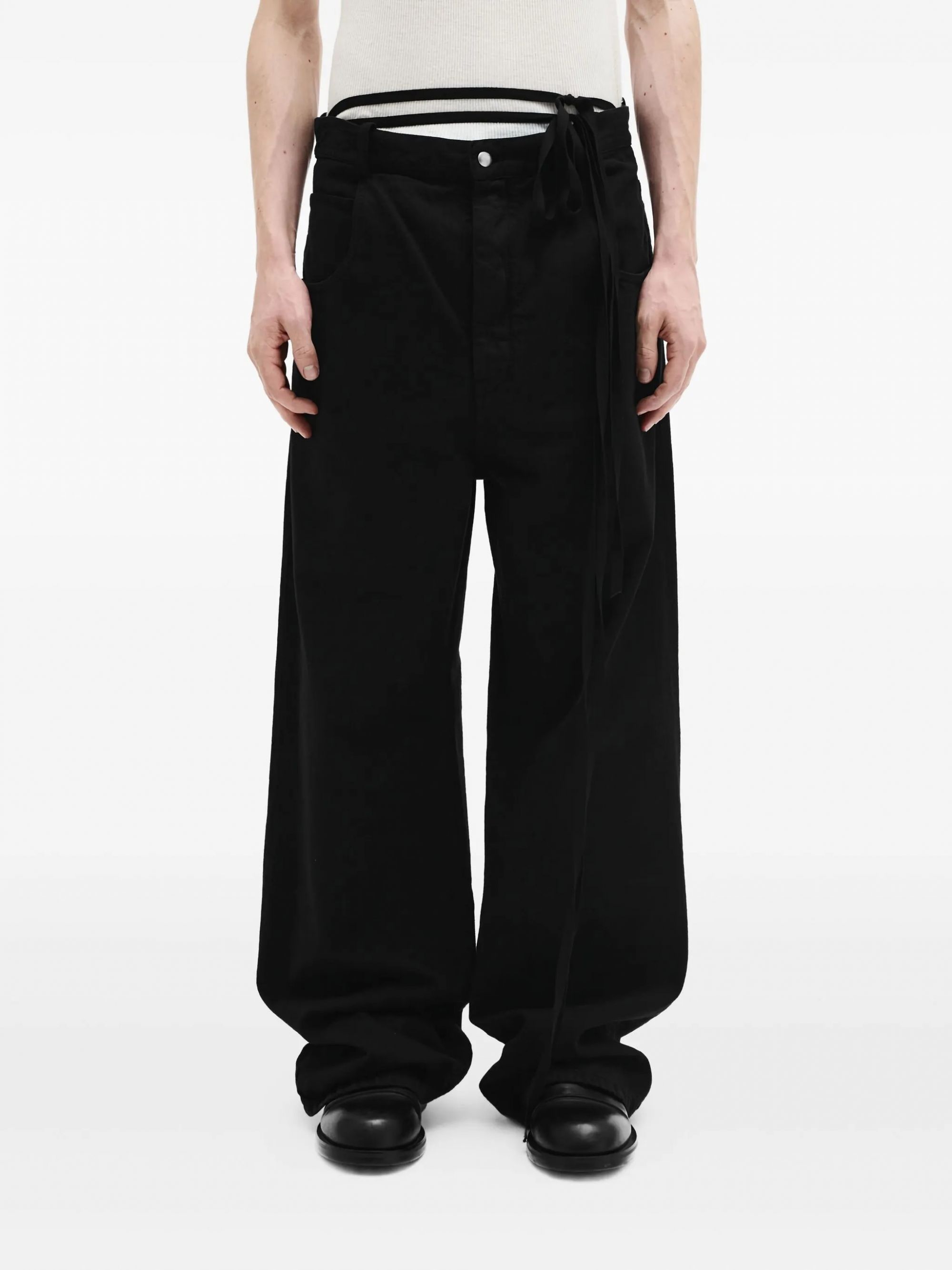 MICHAEL 5-POCKETS TROUSERS BLACK #099 ANN DEMEULEMEESTER Pantaloni B0010308 FA038 099
