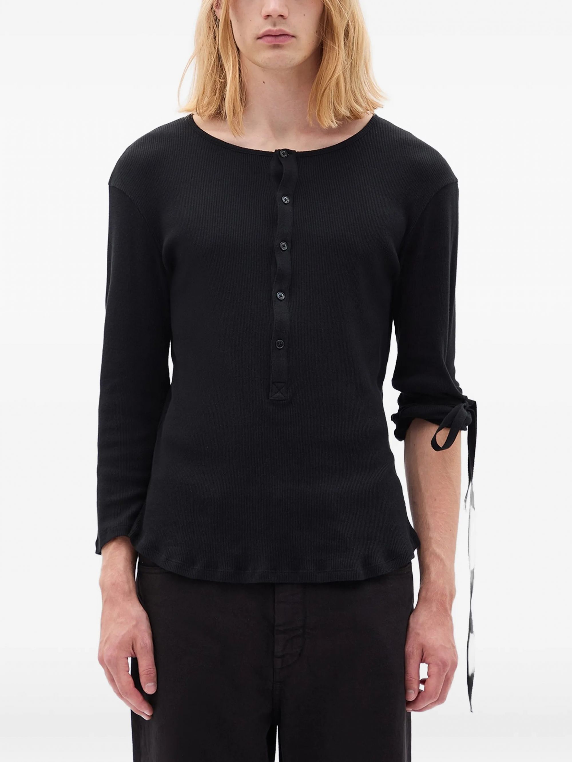 ILYAS SERAFINO TOP BLACK #099 ANN DEMEULEMEESTER Top B0013820 FA659 099