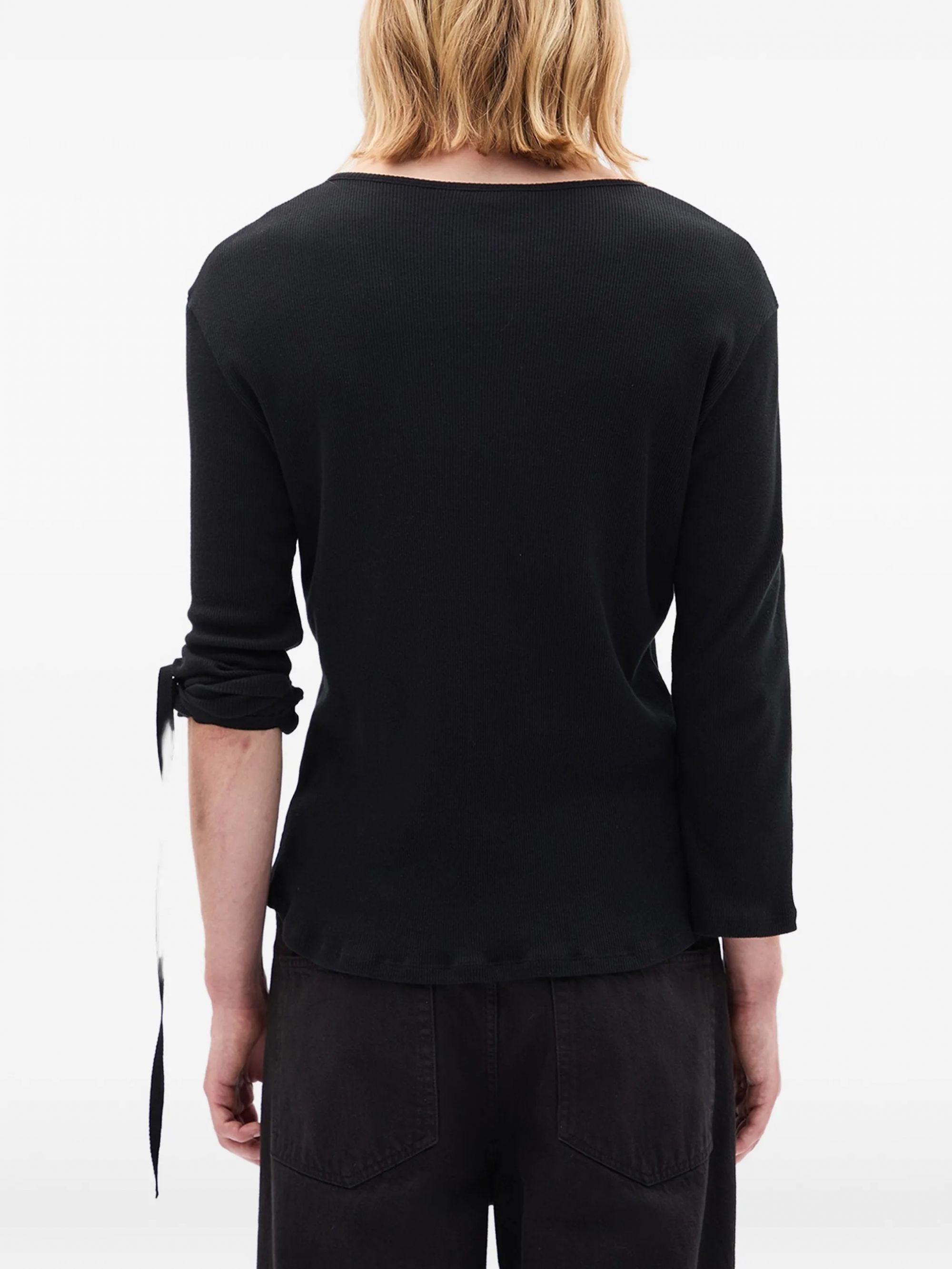 ILYAS SERAFINO TOP BLACK #099 ANN DEMEULEMEESTER Top B0013820 FA659 099
