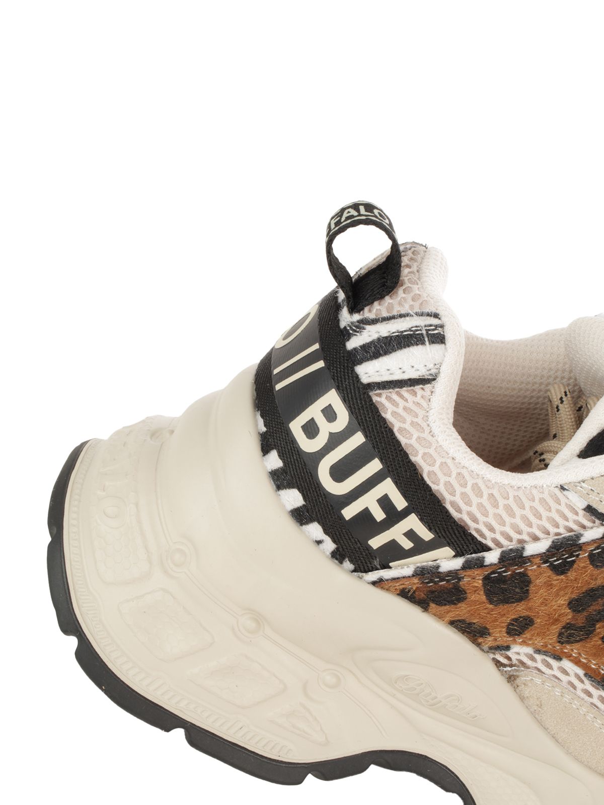 YUNO-VEGAN NAPPA/ MESH #BEIGE ANIMAL MIX BUFFALO Shoes 1636751-XE