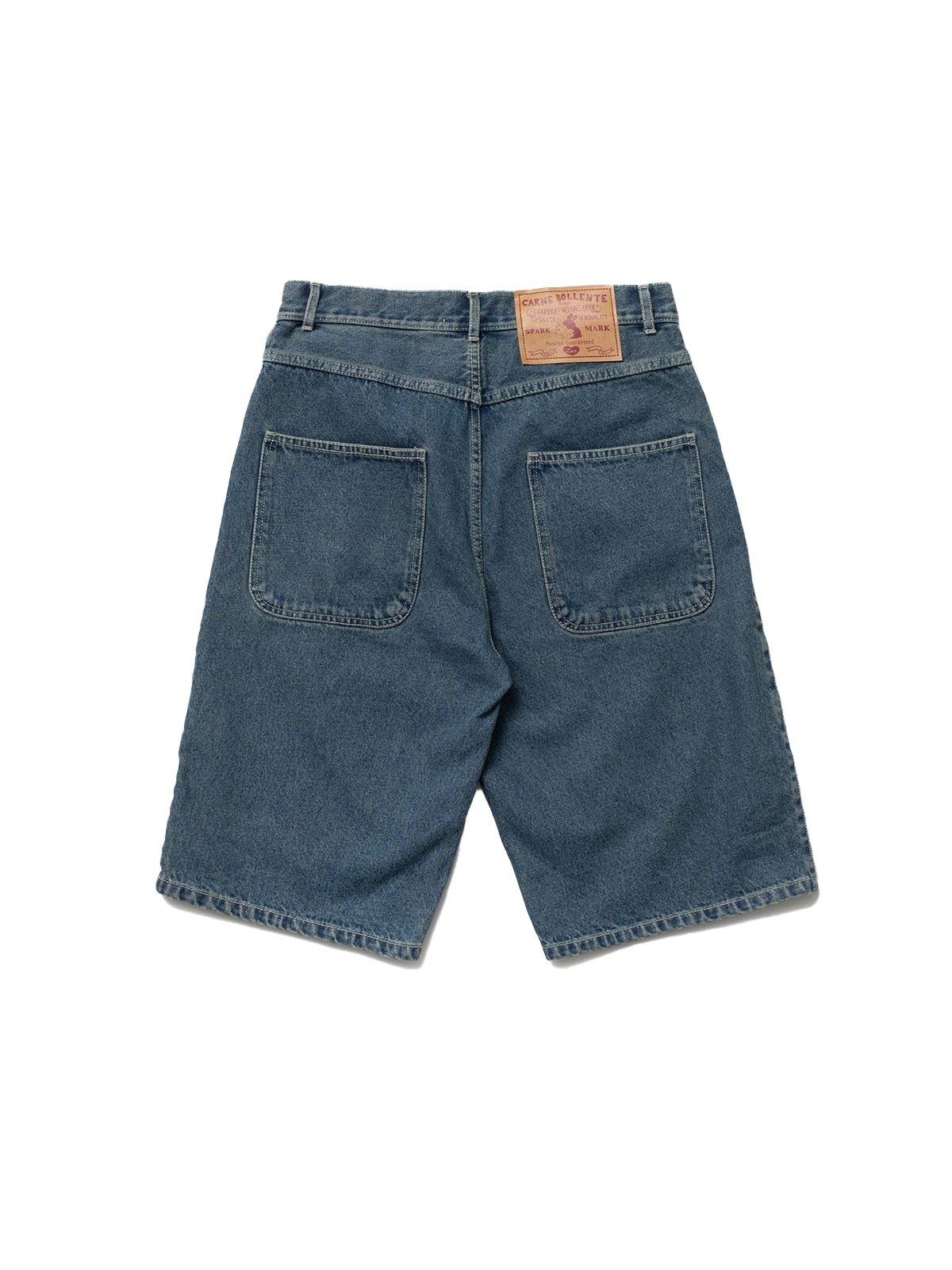 LOVE SHORTS #OFF-BLUE CARNE BOLLENTE Shorts SS26SH0101