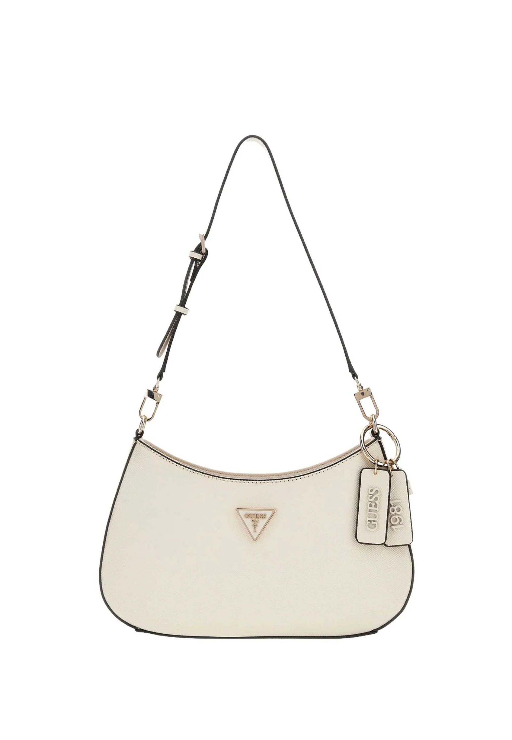 NOELLE II TOP ZIP SHOULDER BAG #LATTE LOGO/BROWN GUESS  Bags HWSS96 72180 LGW