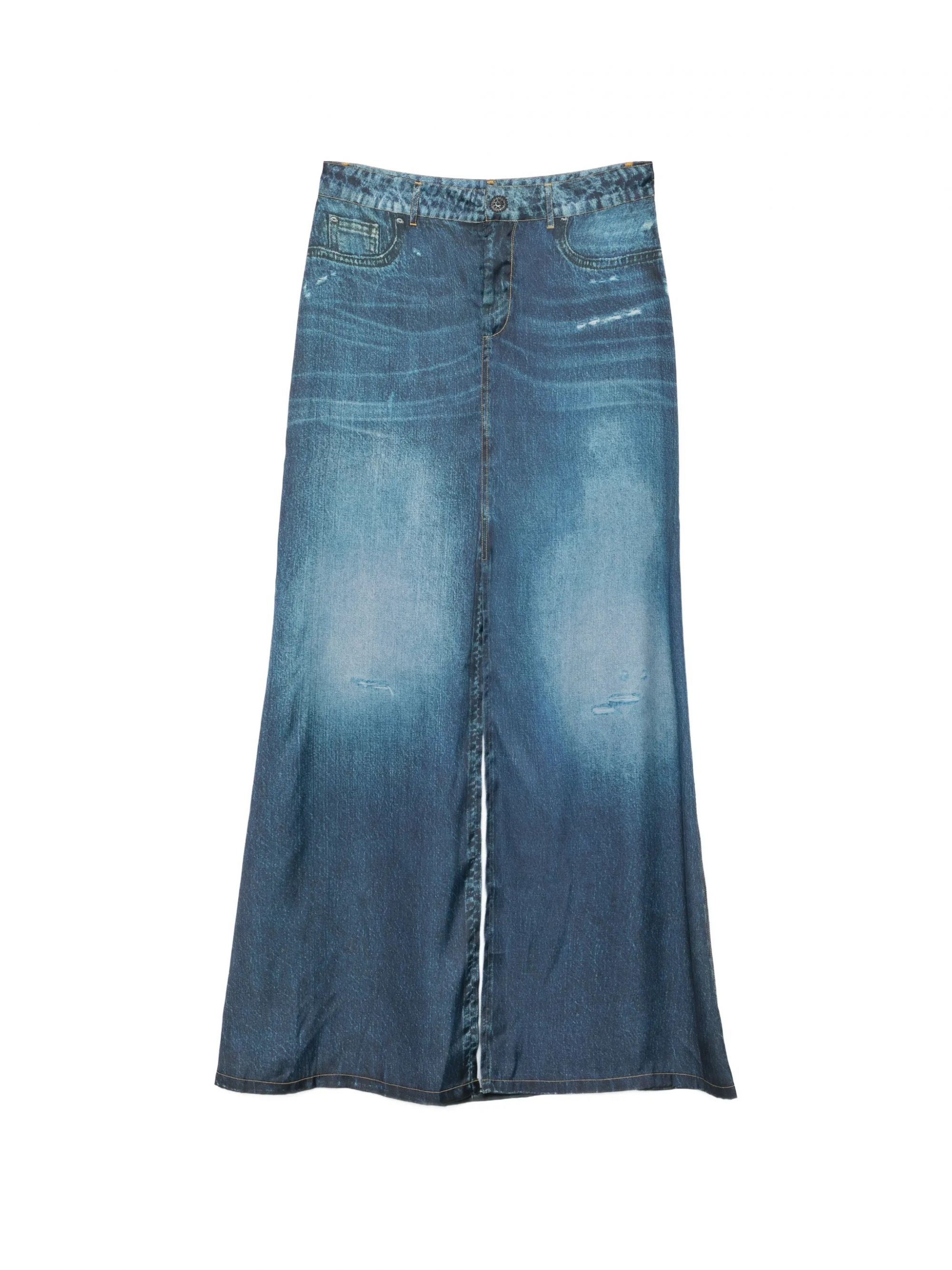 GONNA LUNGA DIGITAL PRINTS DEN.BLUE #79042 LIU JO Gonne UA6238T376A 79042