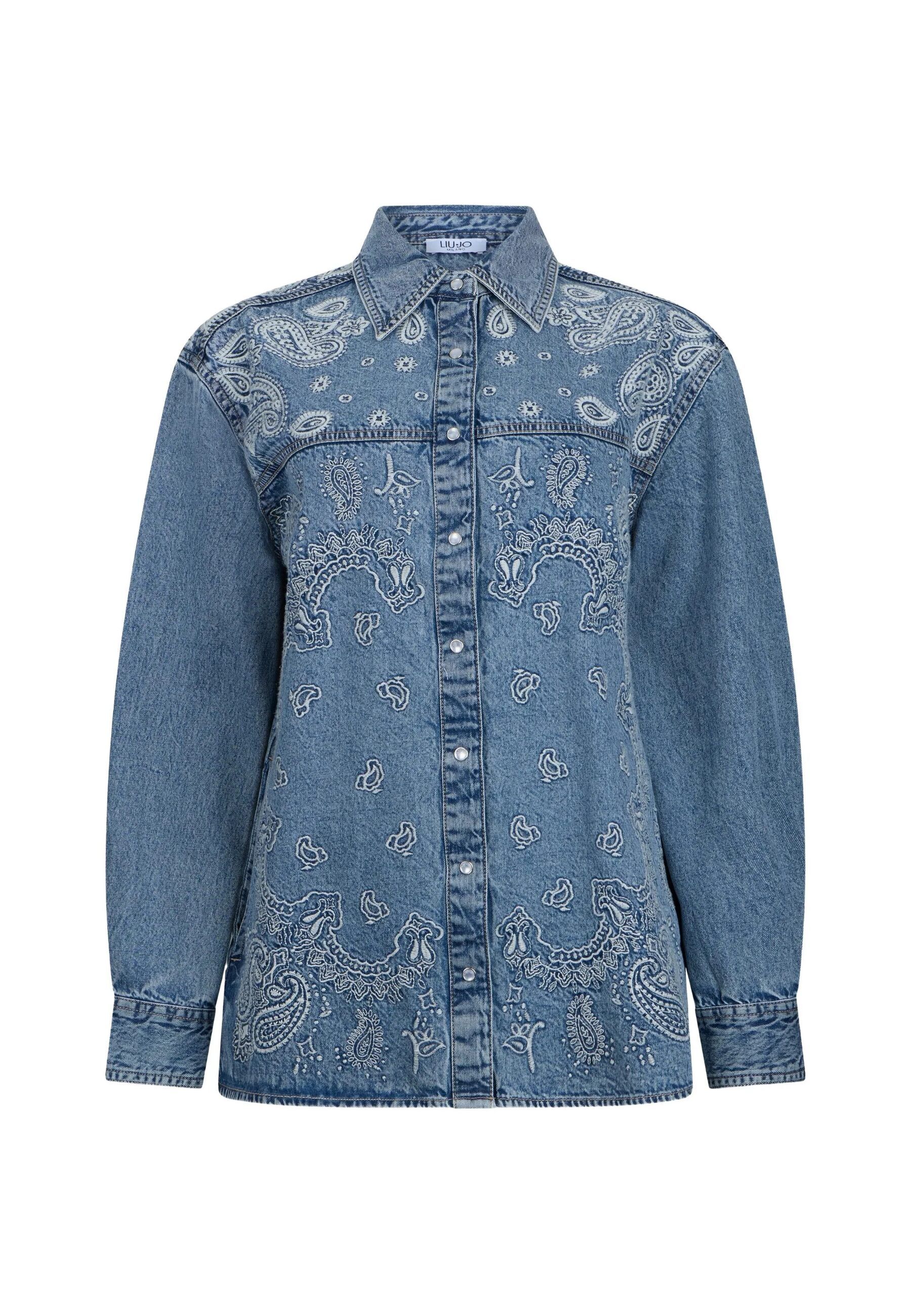 GIACCA CAMICIA DENI RICAMO M/L #79016 LIU JO Camicie UA6145D0313 79016