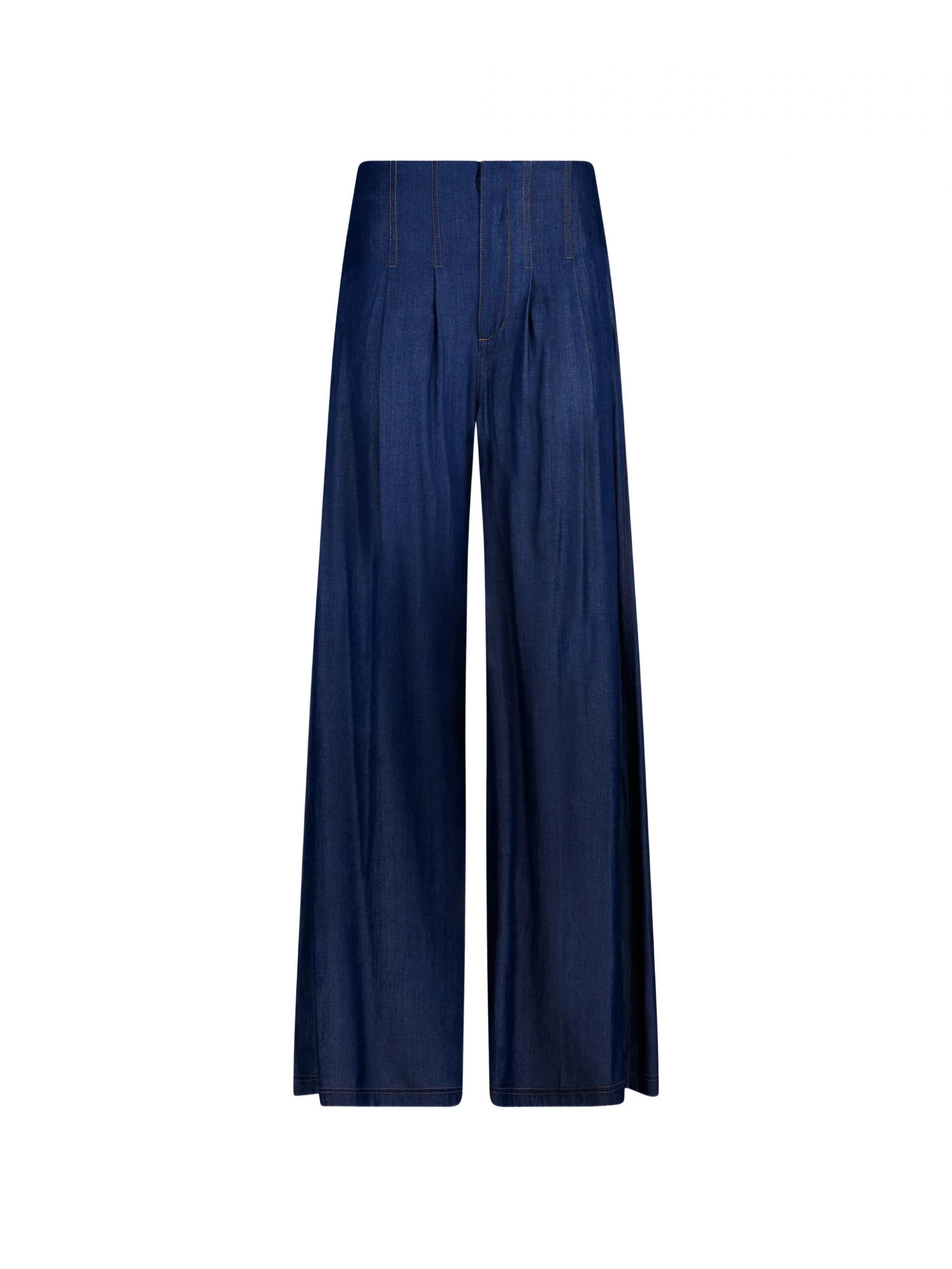 PANT.FLARE PLEATS H.W. NORMAL WASH #77000 LIU JO Trousers UA6273D4894 77000
