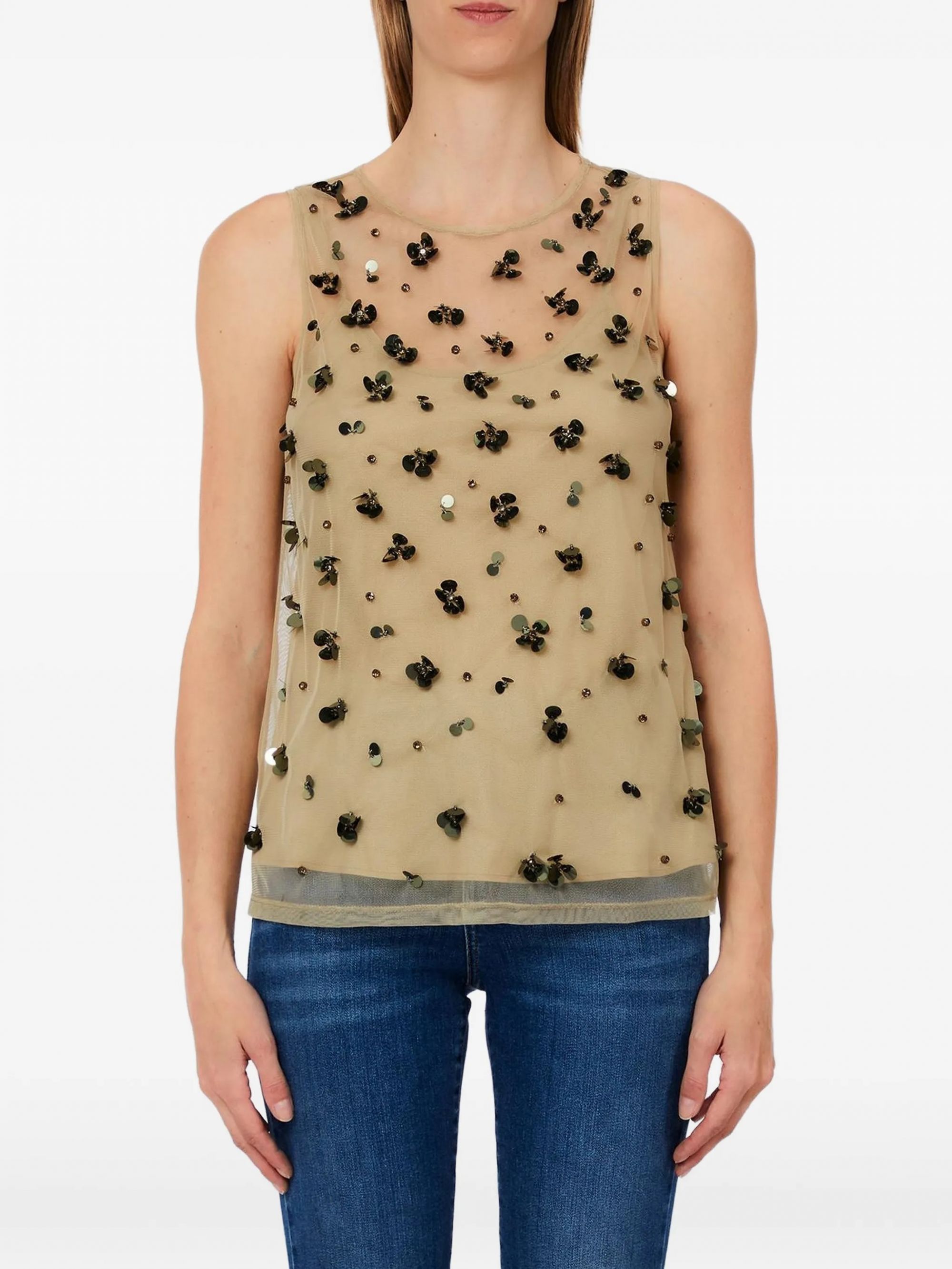 TOP JERSEY DK.OLIVE #P9240 LIU JO Top WA6310J3860 P9240