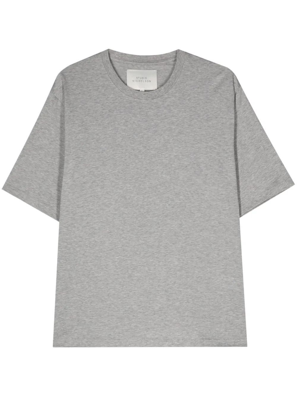 BRANDED SHORT SLEEVE T SHIRT #GREY MARL STUDIO NICHOLSON T-shirt BRIC SNM 1326