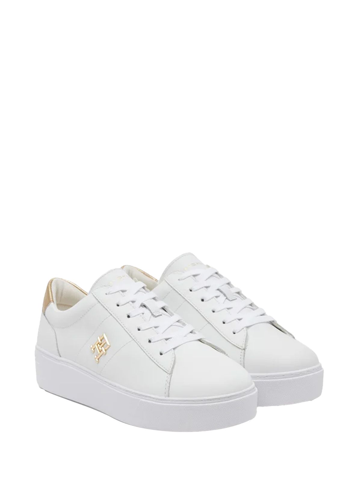 PLATFORM COURT METALLICS WHITE #YBS TOMMY HILFIGER Scarpe FW0FW08648