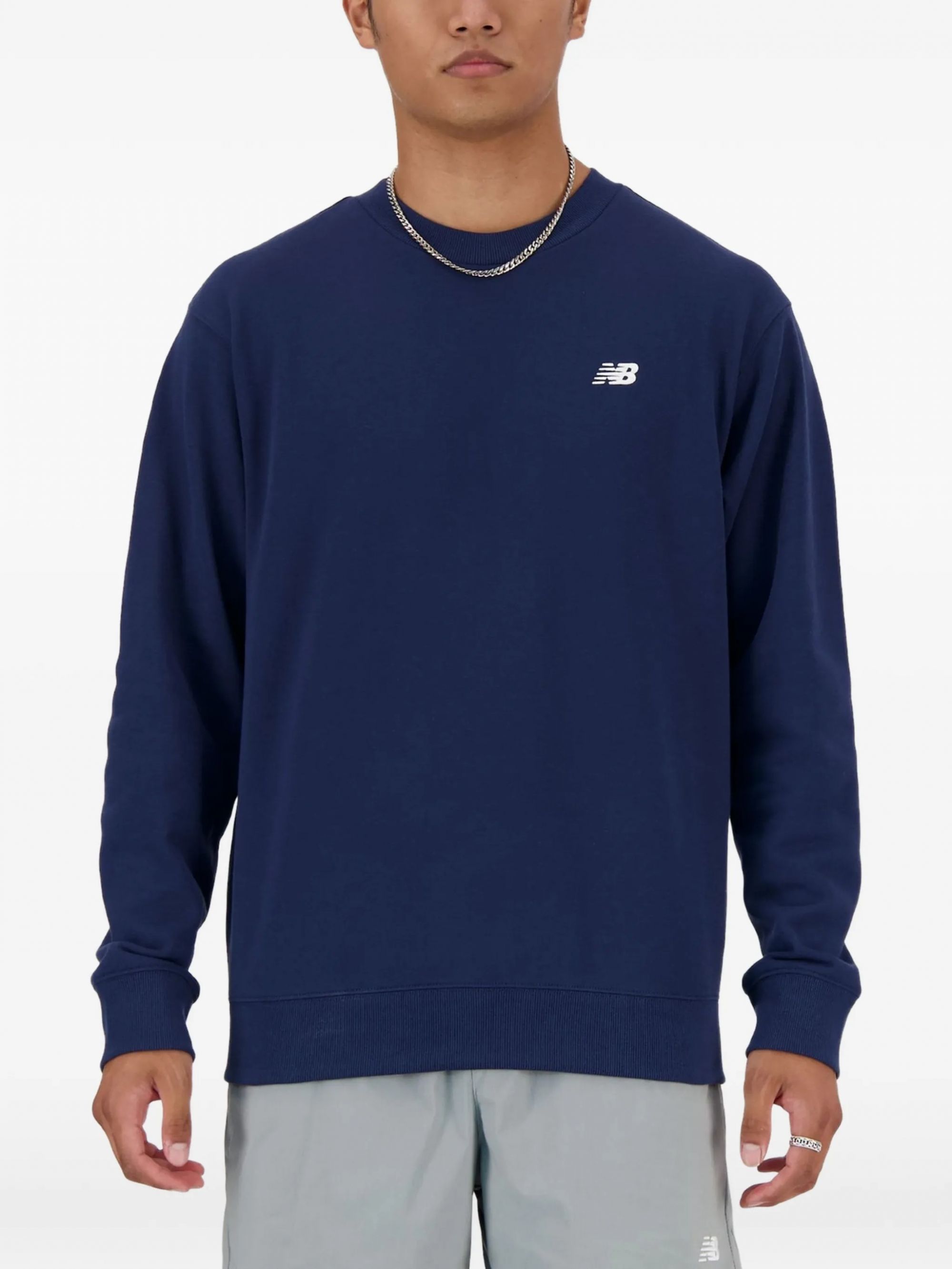 SPORT ESSENTIALS FRENCH TERRY CREW # NB NAVY NEW BALANCE Felpe MT41507NNY