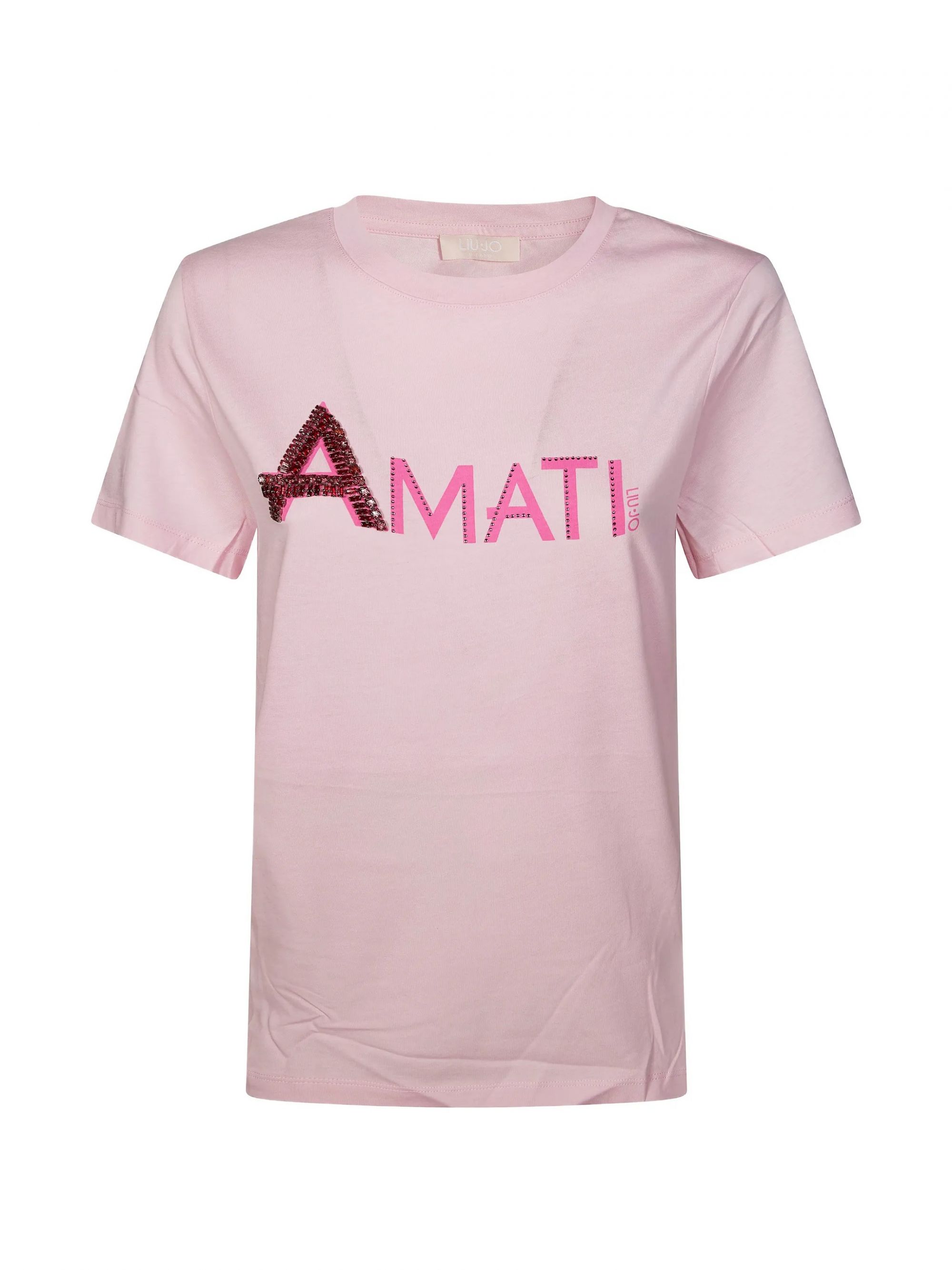 ECS T-SHIRT MODA M/C PINK #P9324 LIU JO T-shirt WA6431JS904 P9324